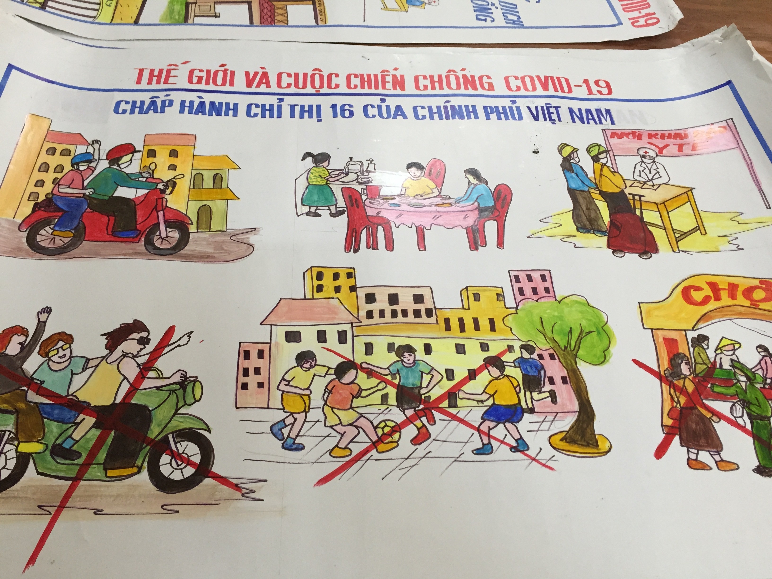 Chính sách - Bộ đội biên phòng sáng tạo độc đáo vẽ tranh tuyên truyền chống dịch (Hình 5).