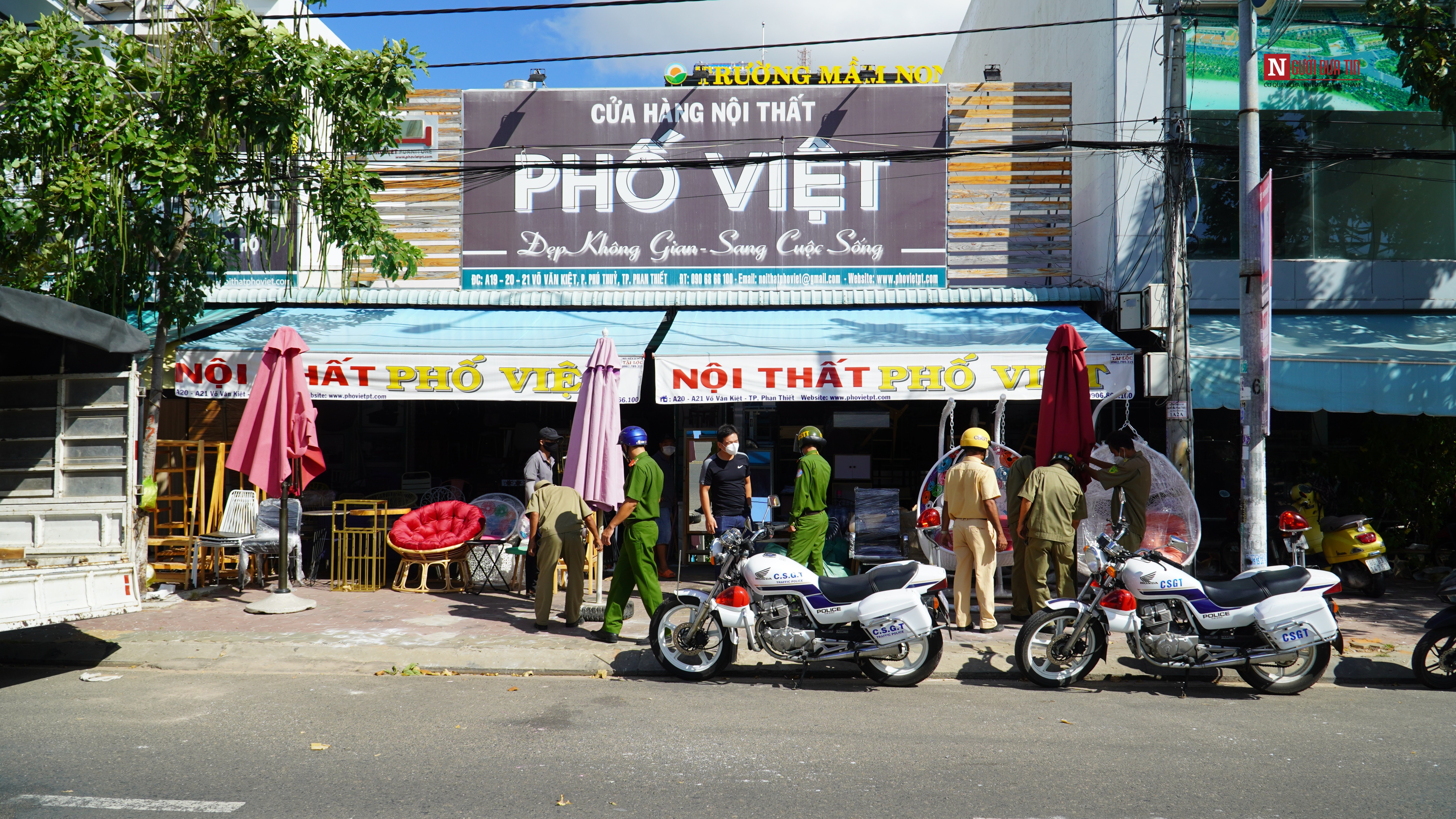 An ninh - Hình sự - Bình Thuận: Tuần tra xử lý việc buôn bán hàng rong, lấn chiếm vỉa hè (Hình 3).