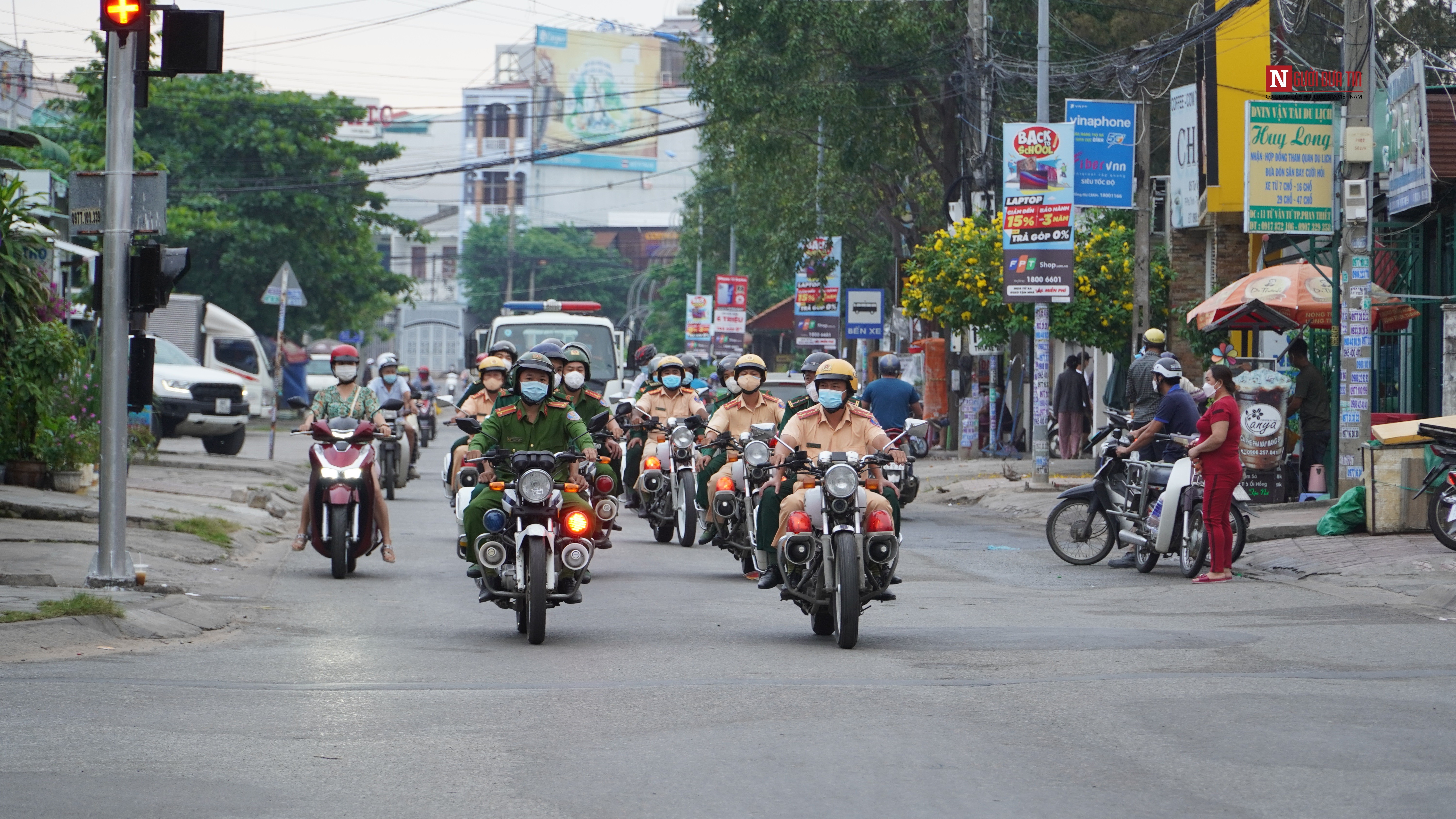 Sự kiện - Công an Tp.Phan Thiết ra quân, siết chặt công tác phòng, chống dịch (Hình 3).