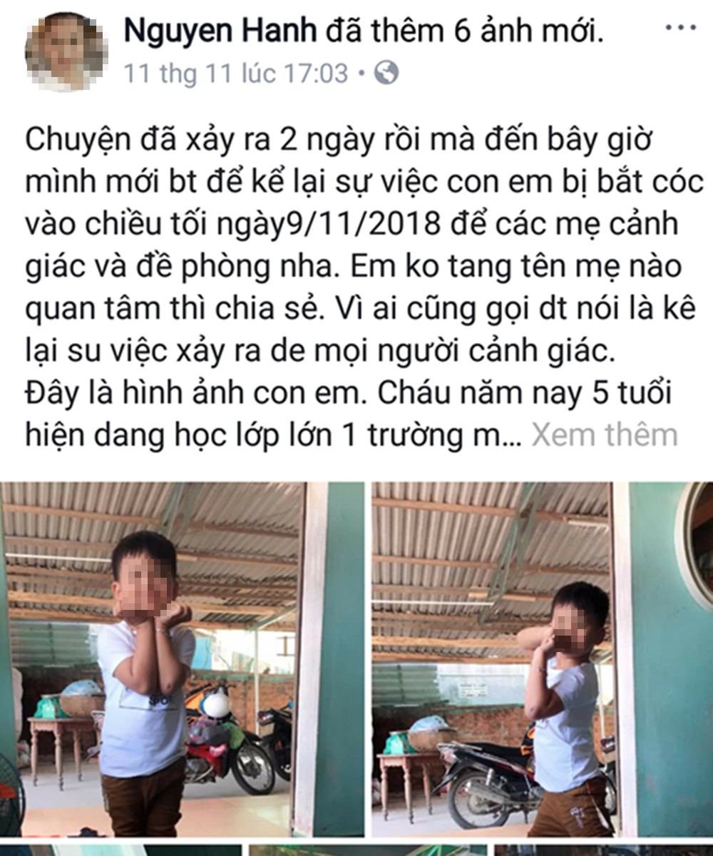 An ninh - Hình sự - Thực hư thông tin cháu bé 5 tuổi suýt bị bắt cóc ở Quảng Nam 