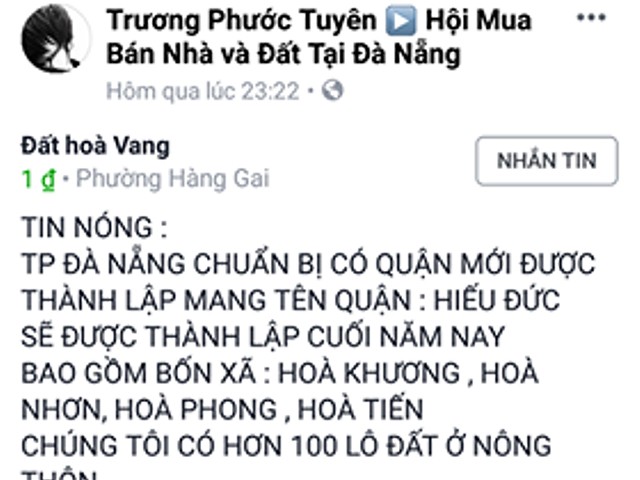 Tin nhanh - Đà Nẵng chính thức lên tiếng thông tin có thêm quận mới (Hình 2).