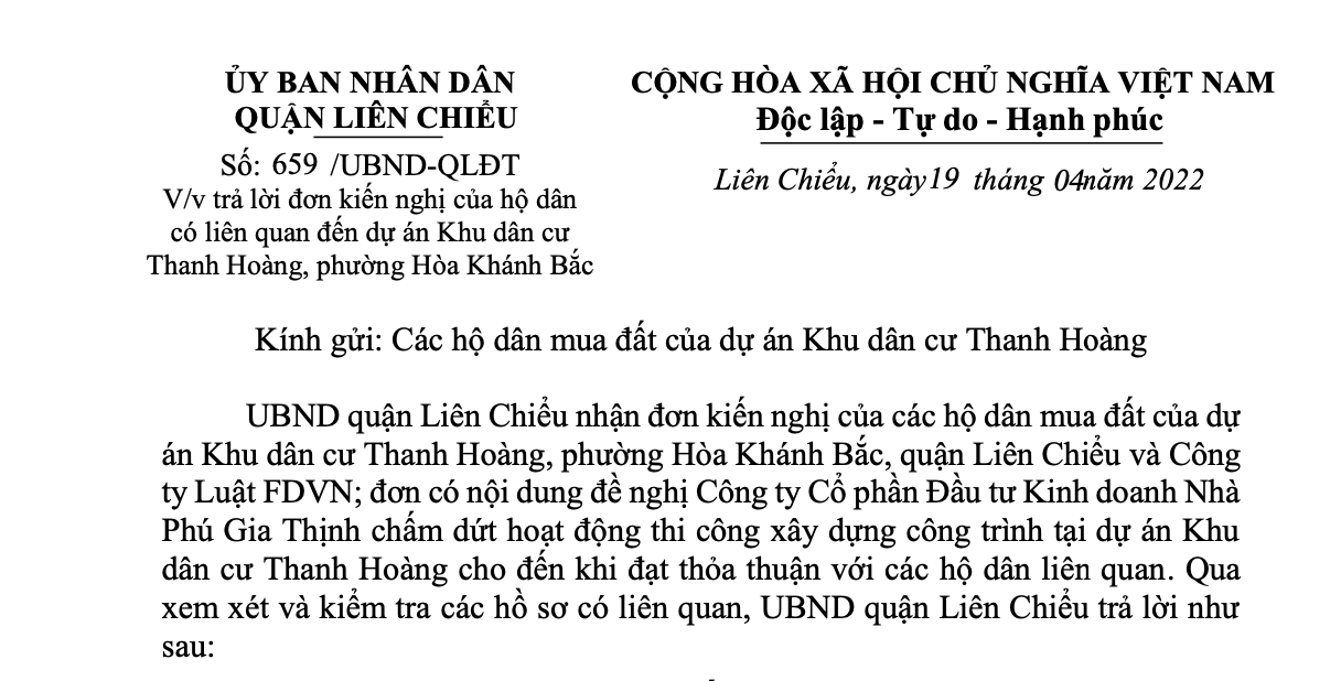 Bất động sản - Đà Nẵng: Đề nghị chưa xây 100 căn nhà tại Khu dân cư Thanh Hoàng