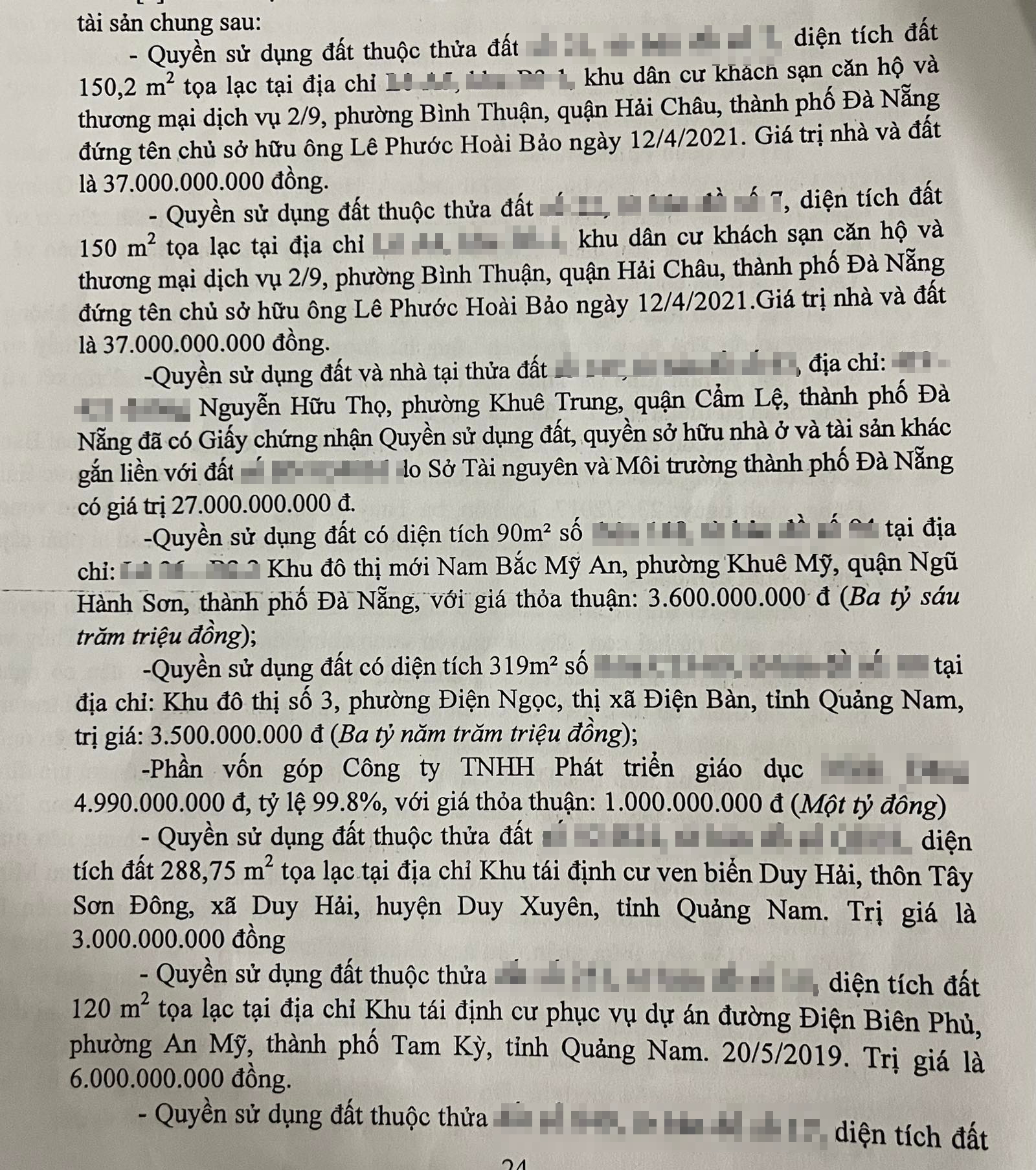 Hồ sơ điều tra - Vụ ly hôn trăm tỷ ở Đà Nẵng: Người chồng muốn 80% tài sản chung