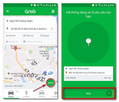 'Hất cẳng' Uber, Grab sẽ thu 10.000 đồng của khách hàng nếu huỷ chuyến (Hình 2).