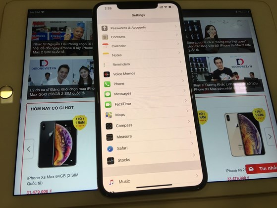 Thủ thuật - Tiện ích - Cách sử dụng 2 SIM cùng lúc trên iPhone XS Max quốc tế