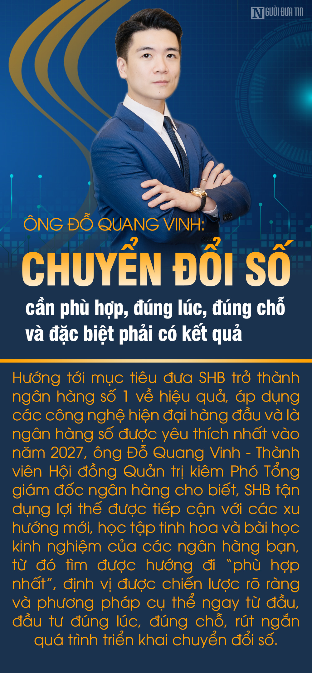 Ông Đỗ Quang Vinh: “Chuyển đổi số cần phù hợp, đúng lúc, đúng chỗ và đặc biệt phải có kết quả”