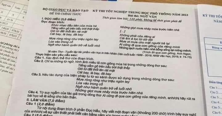 An ninh - Hình sự - Khởi tố 3 đối tượng làm lộ bí mật Nhà nước trong kỳ thi tốt nghiệp THPT 2023