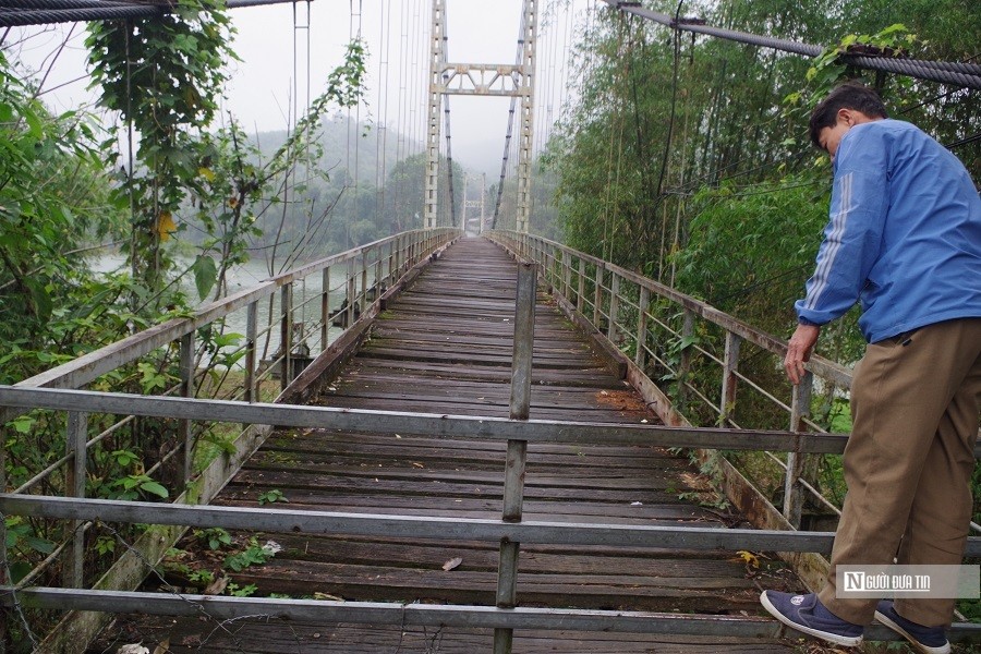 Dân sinh - Thanh Hóa: Hiểm họa rình rập trên cầu treo Cẩm Lương bỏ hoang   (Hình 10).