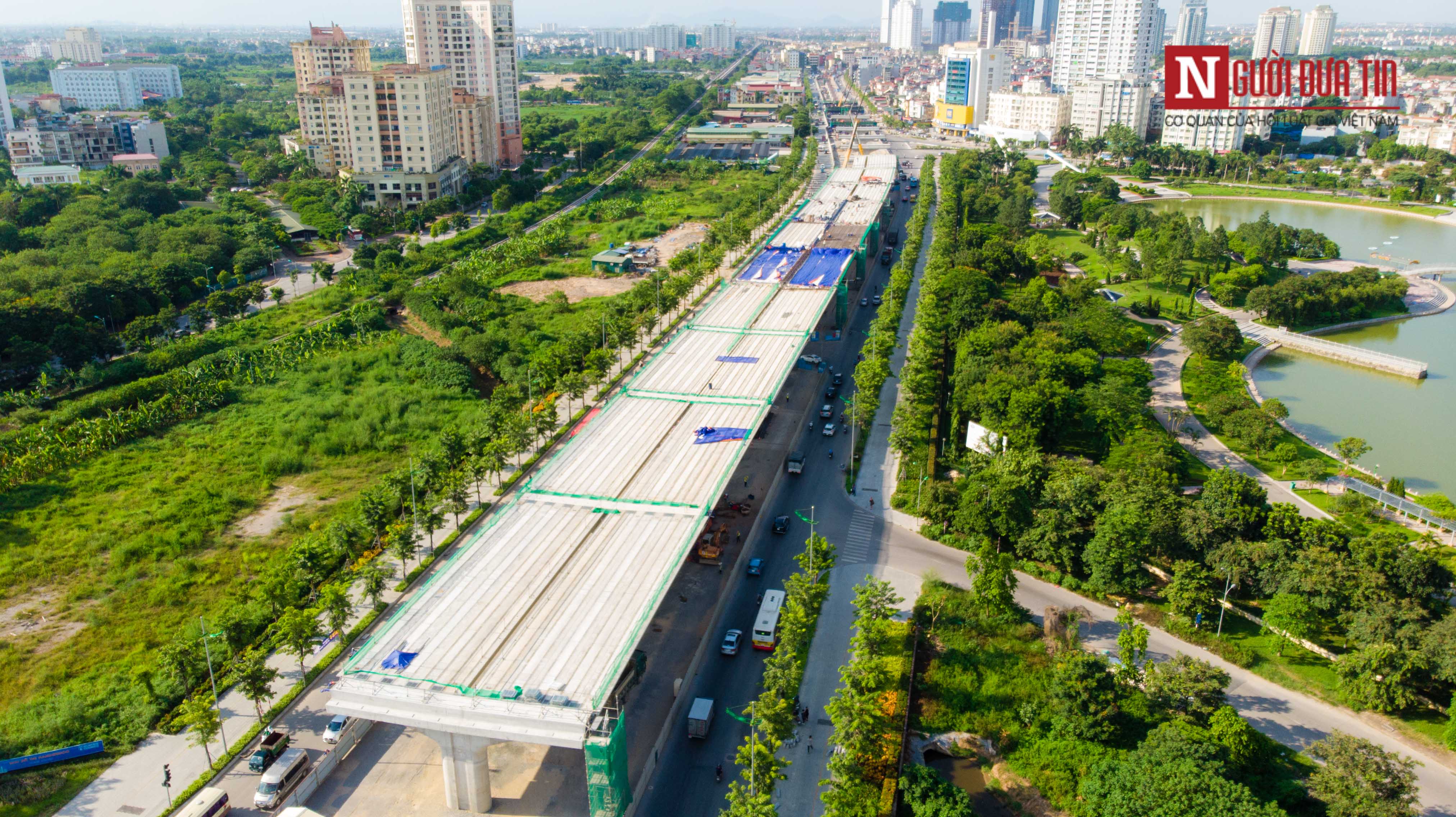 Đầu tư - Cận cảnh đại công trường vành đai 3 Mai Dịch - Nam Thăng Long gấp rút thi công (Hình 11).