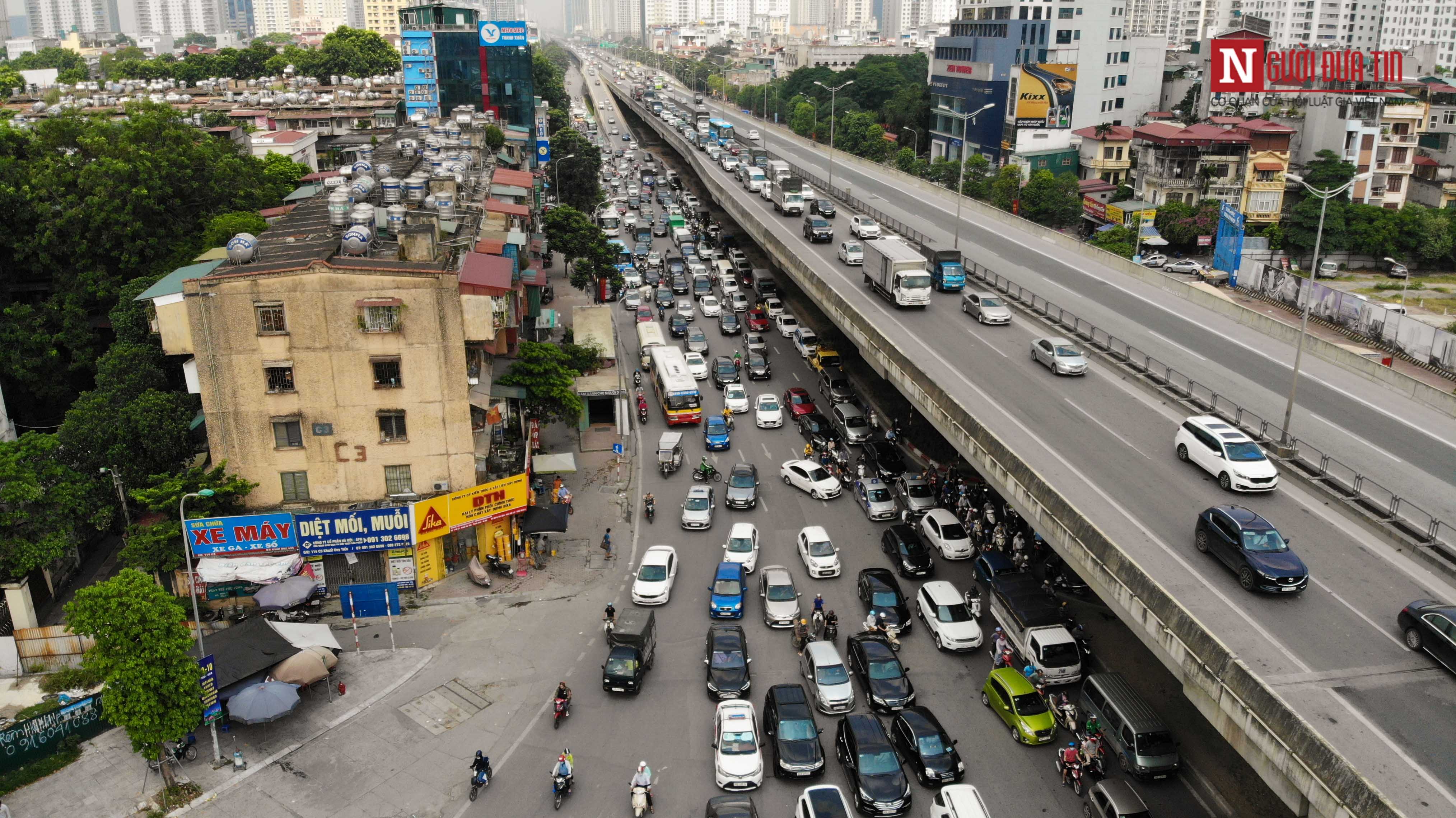 Tin nhanh - Chùm ảnh: 4 tuyến đường dự kiến có làn riêng cho xe buýt tại Hà Nội (Hình 9).