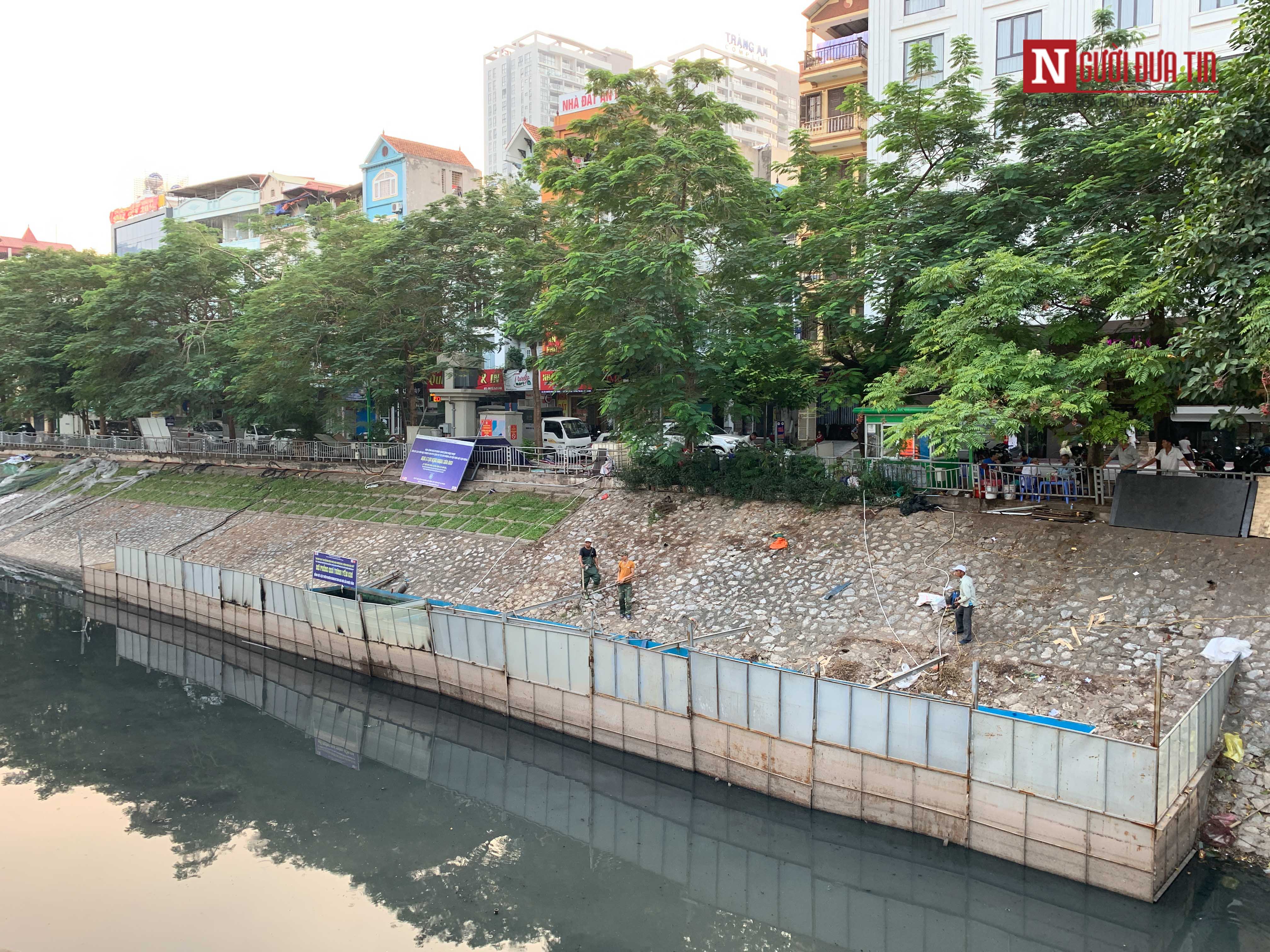 Tin nhanh - Nguyên nhân tháo dỡ khu trình diễn xử lý nước trên sông Tô Lịch