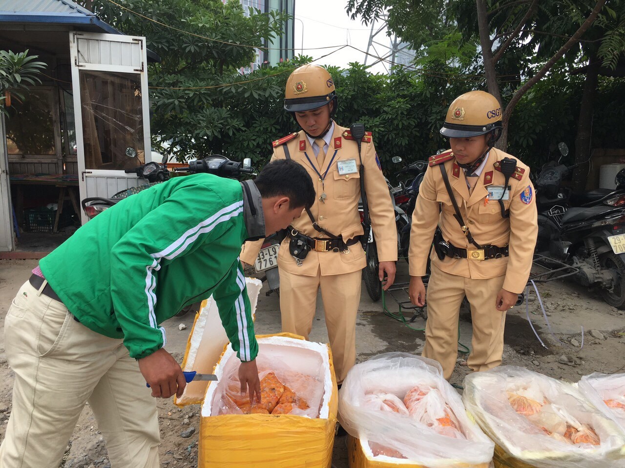 Tin nhanh - Hà Nội: Bắt giữ 2 tạ nội tạng động vật hôi thối đang được đưa đi tiêu thụ