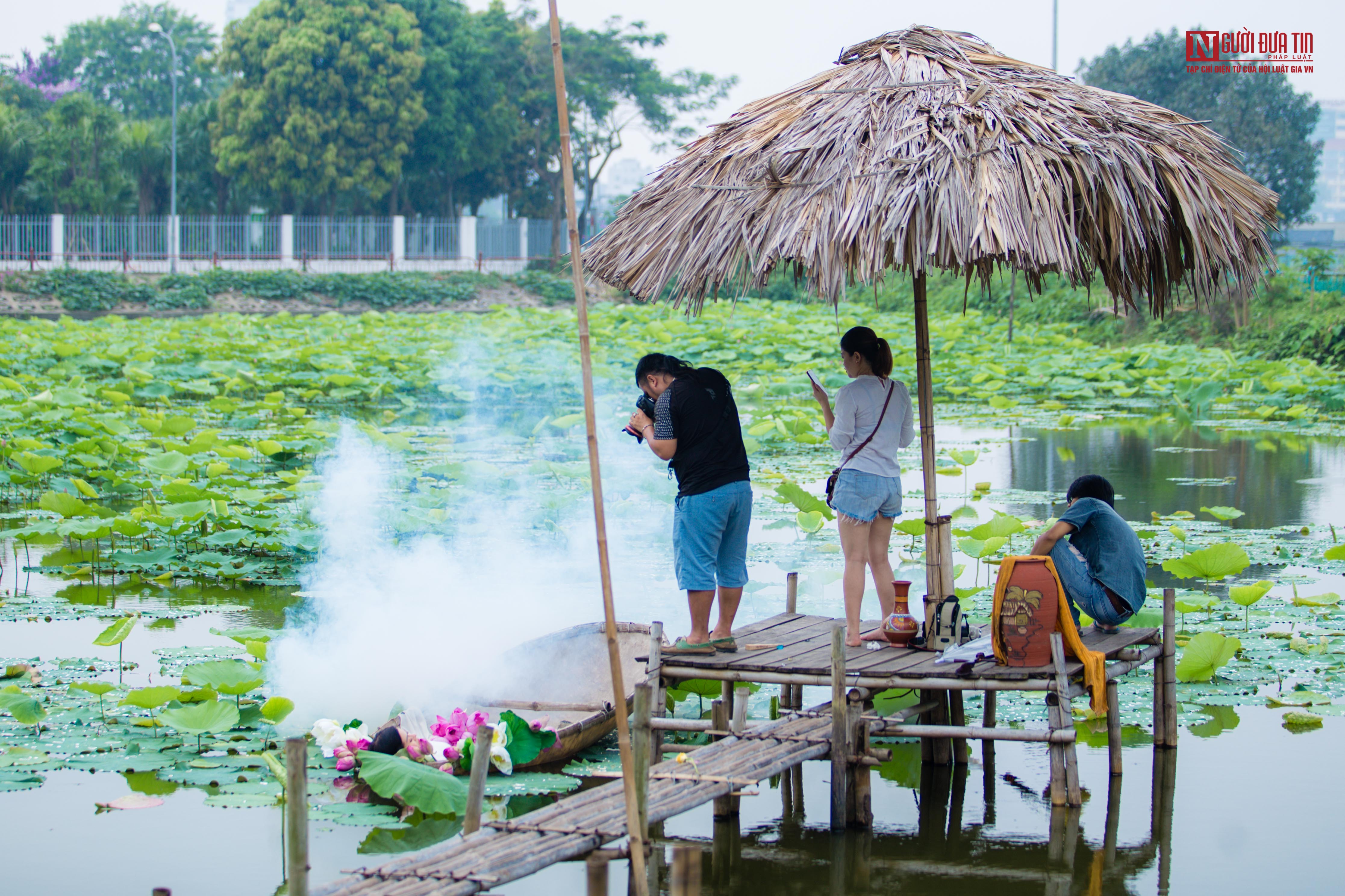 Tin nhanh - Hoa sen đầu mùa rong ruổi khắp phố phường Hà Nội (Hình 15).