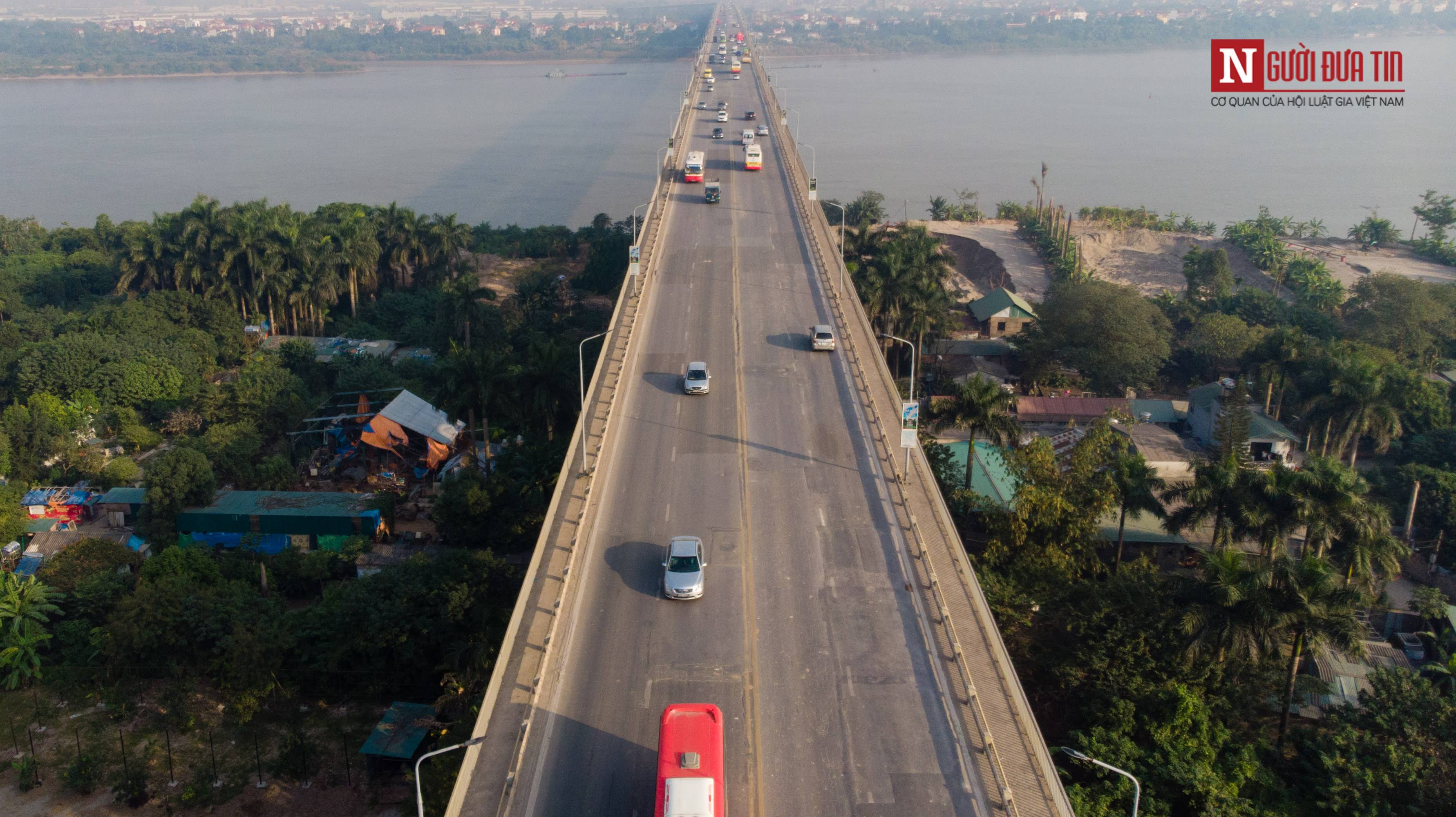 Tin nhanh - Toàn cảnh cầu Thăng Long trước thời khắc 'đóng cửa' để sửa chữa (Hình 3).