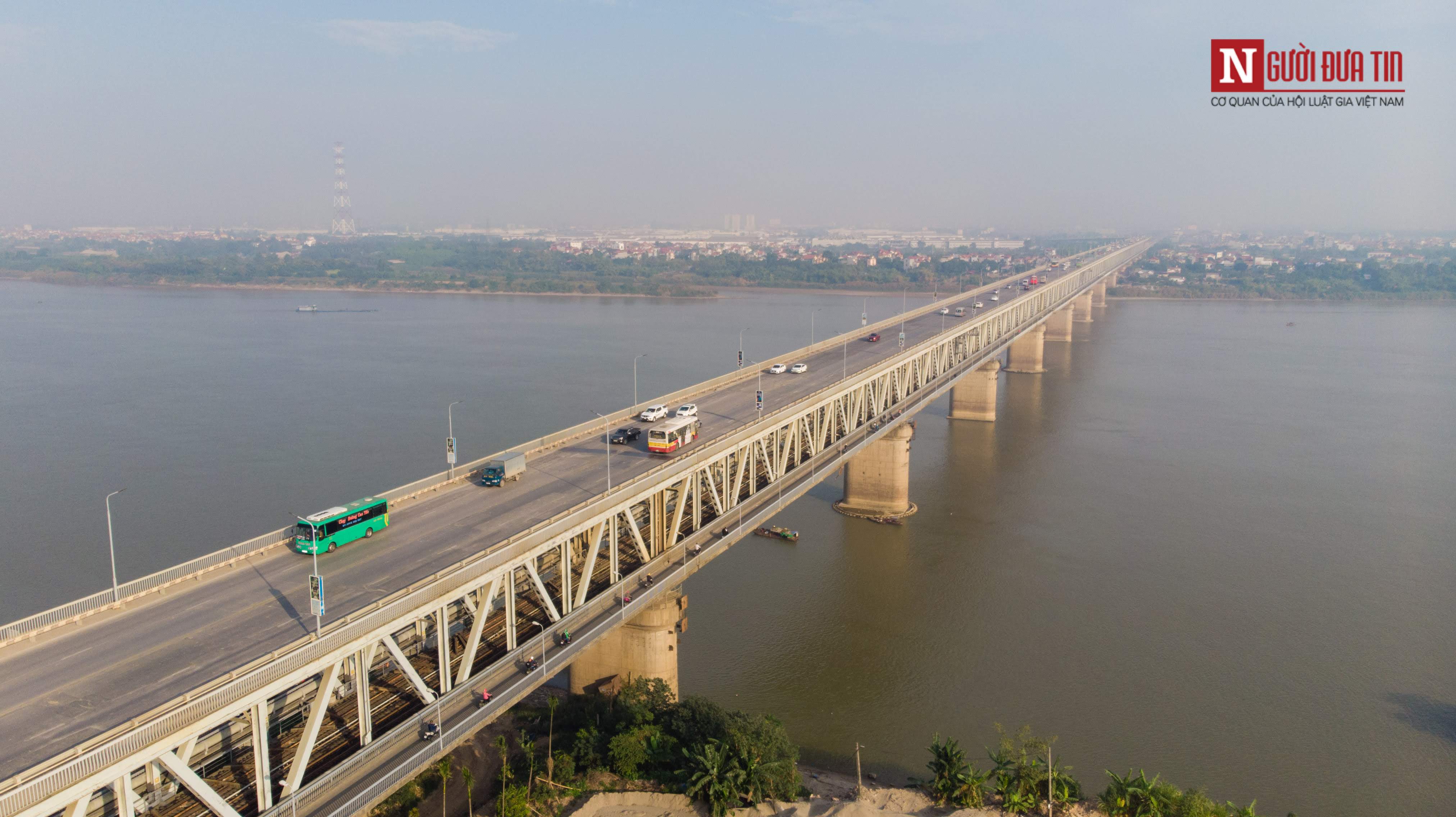 Tin nhanh - Toàn cảnh cầu Thăng Long trước thời khắc 'đóng cửa' để sửa chữa (Hình 5).