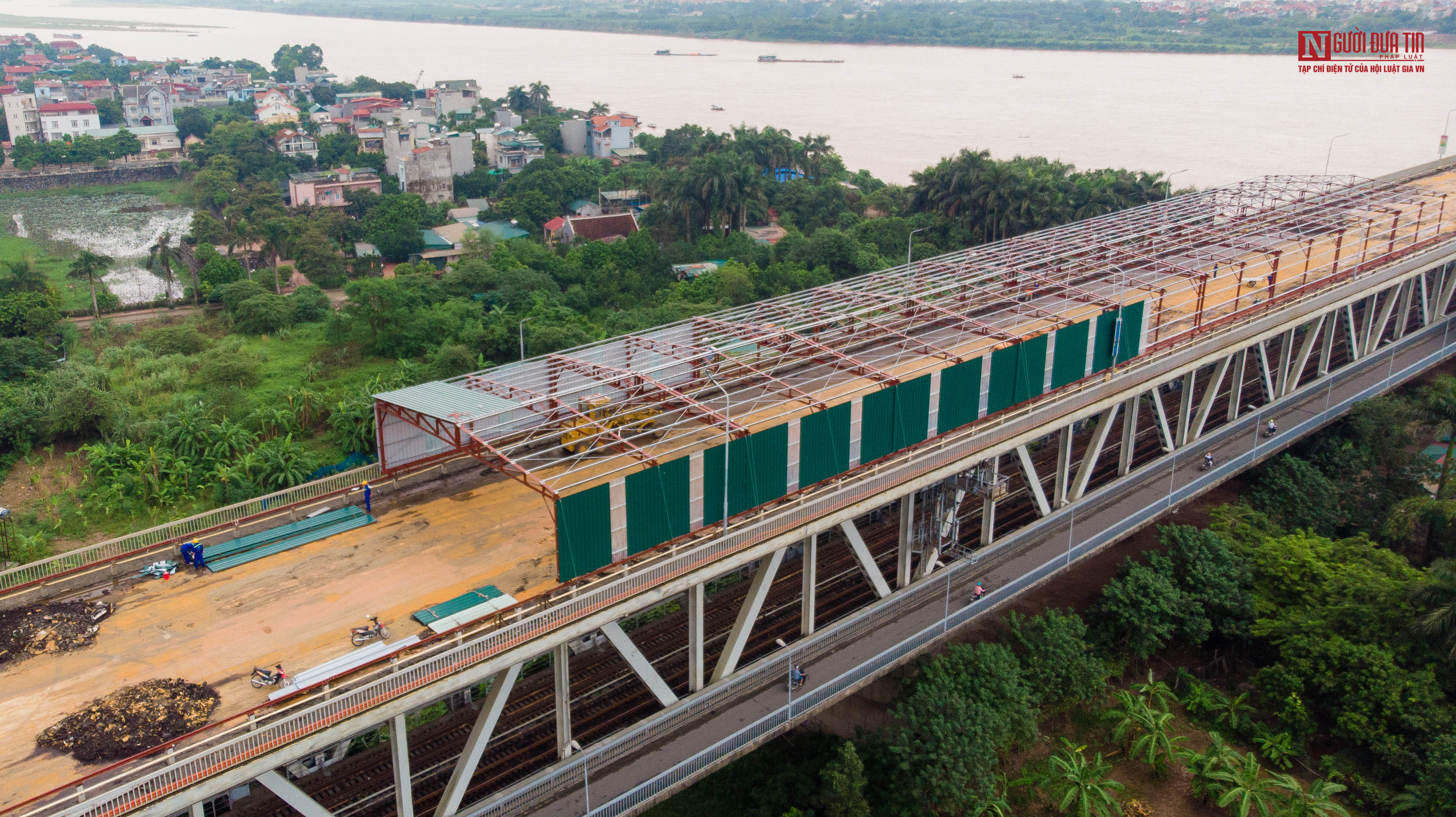 Tin nhanh - Toàn cảnh đại công trường 270 tỉ bắc qua sông Hồng (Hình 5).