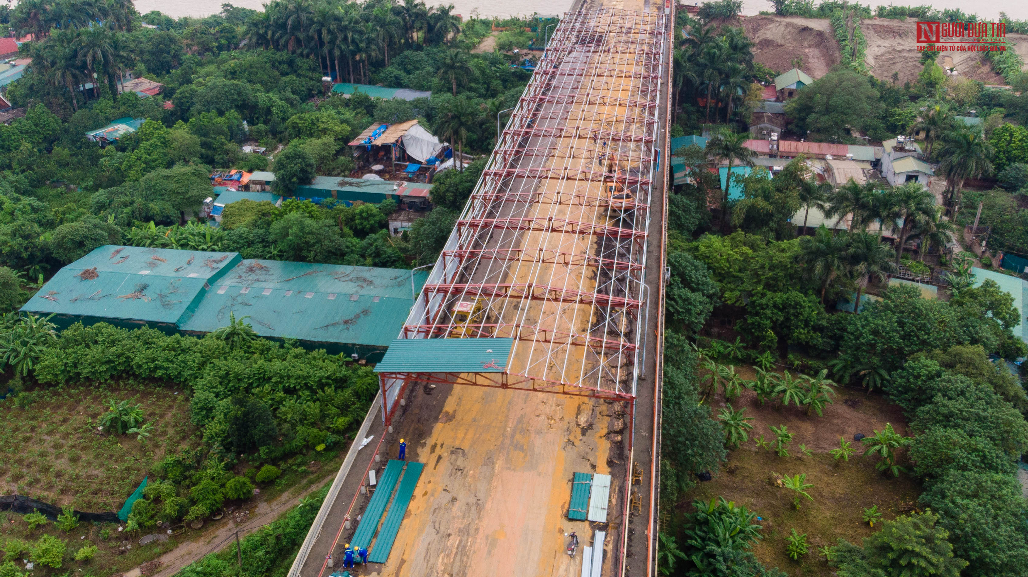 Tin nhanh - Toàn cảnh đại công trường 270 tỉ bắc qua sông Hồng (Hình 4).