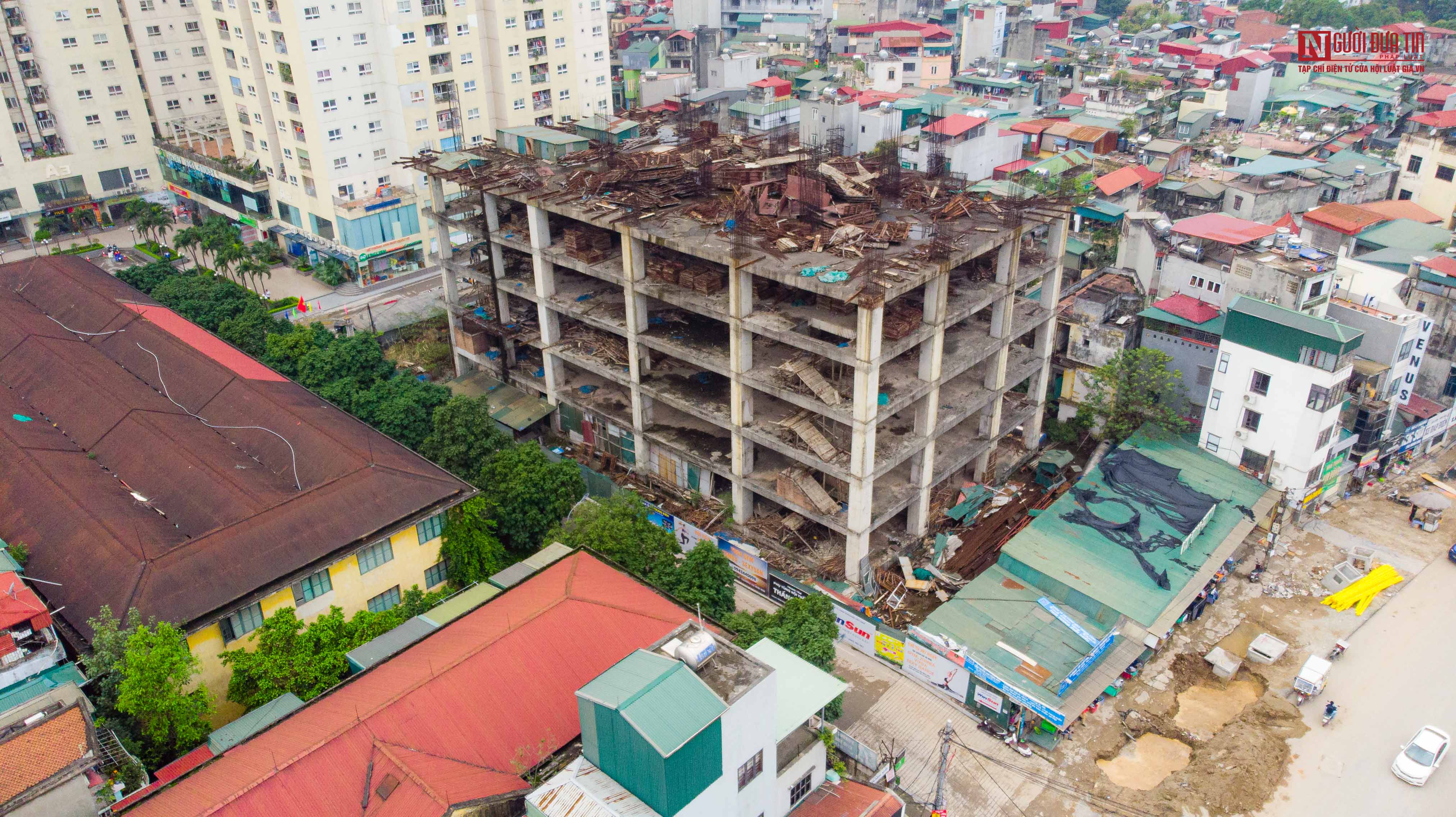 Bất động sản - Cao ốc mọc trên 'đất vàng': Hiện trạng khu đất 13.000m2 hậu di dời nhà máy May Thăng Long (Hình 6).