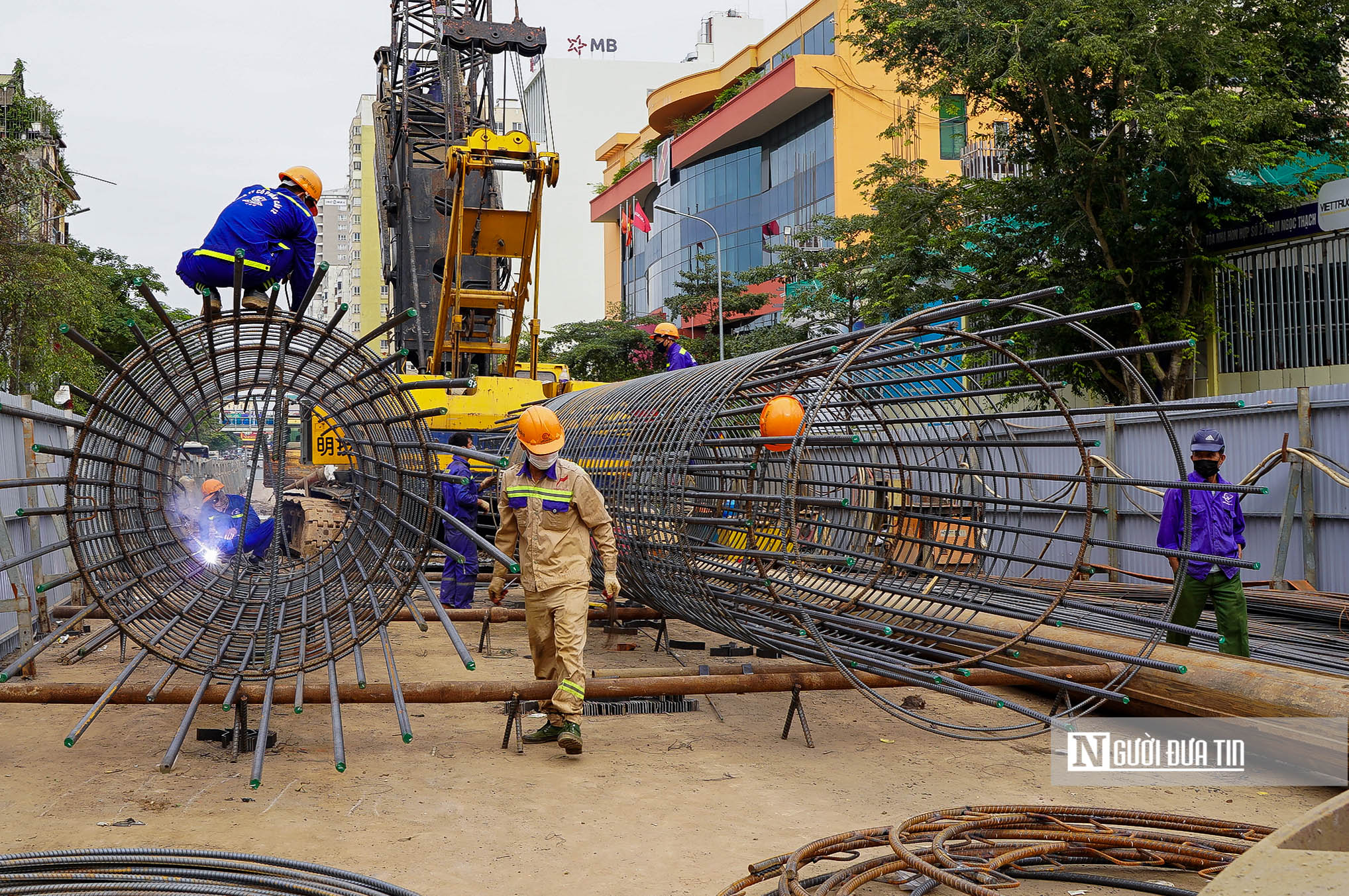 Sự kiện - Hà Nội: Toàn cảnh thi công dự án cầu vượt chữ C trị giá 150 tỷ đồng (Hình 4).