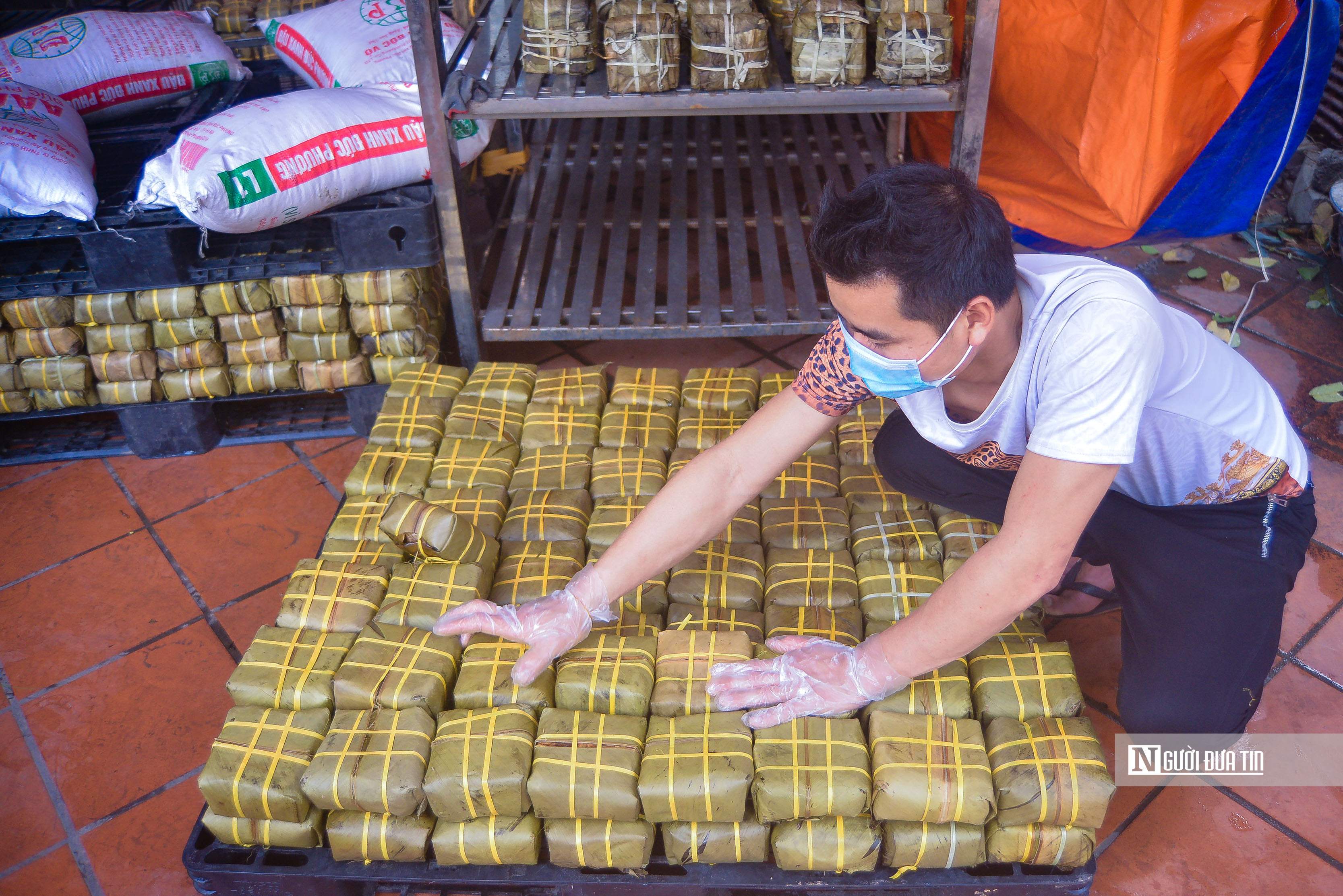 Tiêu dùng & Dư luận - Nhộn nhịp làng bánh chưng Tranh Khúc những ngày cận Tết Nhâm Dần (Hình 12).