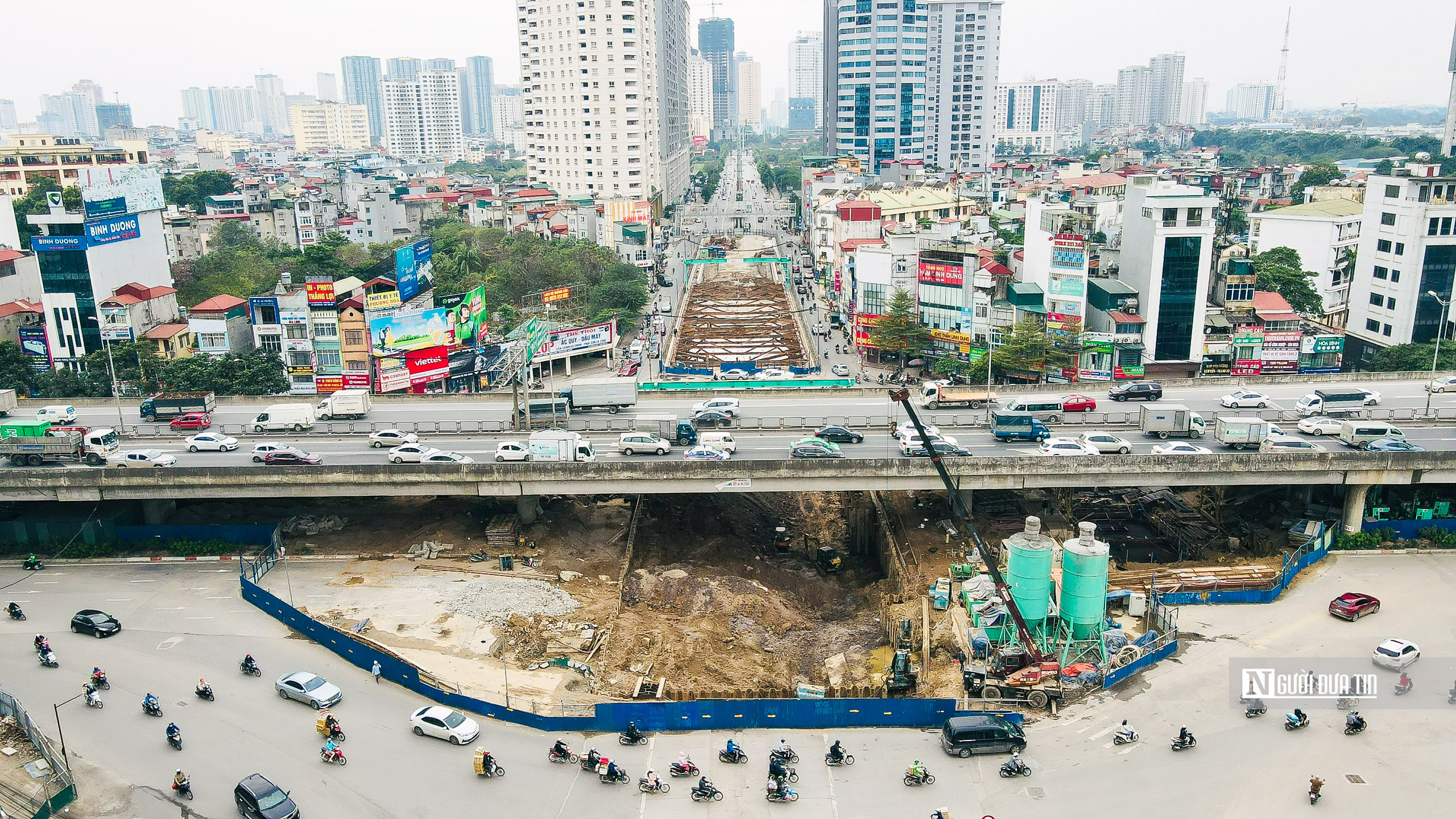 Sự kiện - Tiến độ hầm chui Lê Văn Lương trị giá gần 700 tỷ ở Hà Nội