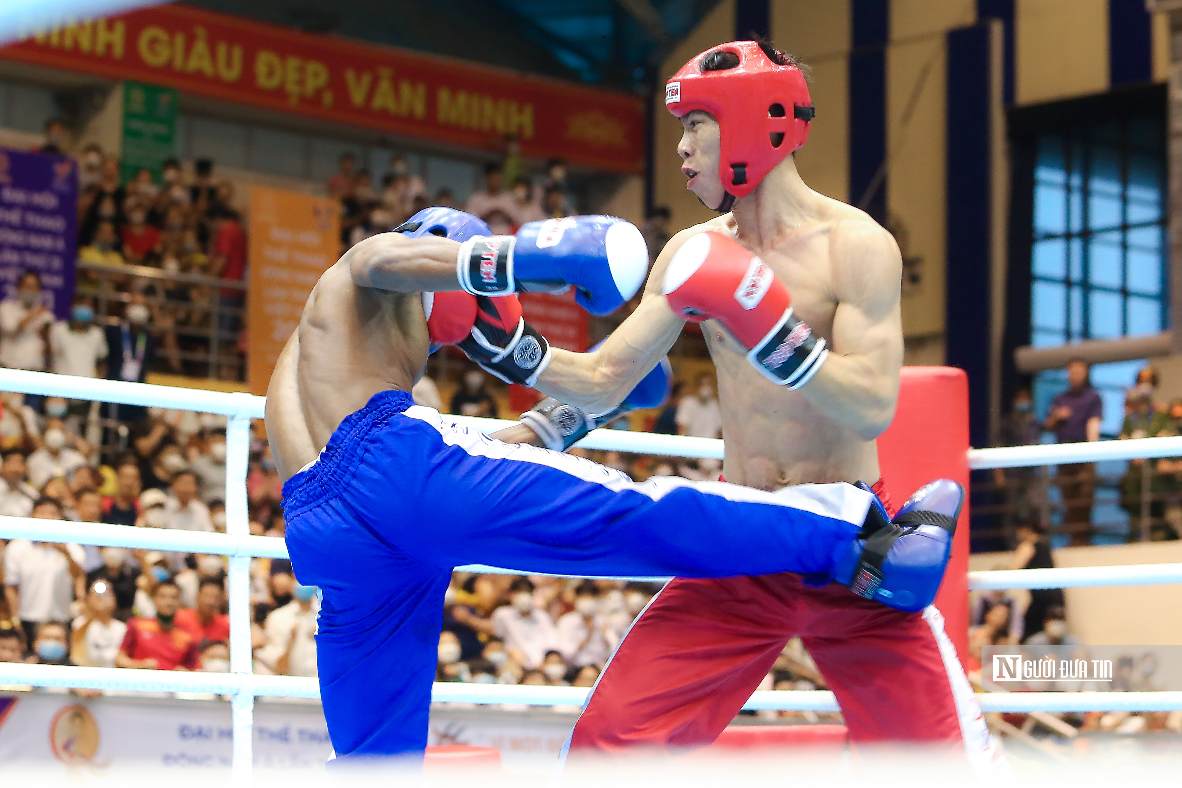 Thể thao - Chùm ảnh: Kickboxing Việt Nam trong ngày nhận “mưa HCV” (Hình 4).