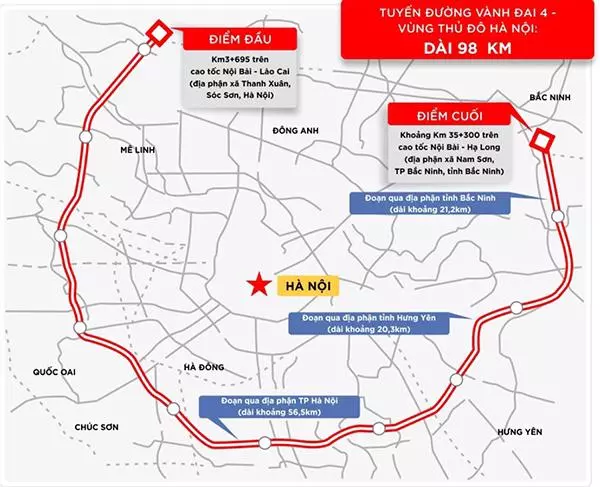 Sự kiện - Hà Nội công bố chỉ giới đỏ đường Vành đai 4 vùng Thủ đô