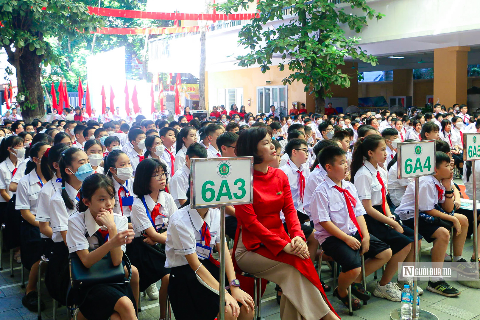 Giáo dục - Tổng Giám đốc UNESCO đánh trống khai giảng tại trường THCS Ngô Sĩ Liên