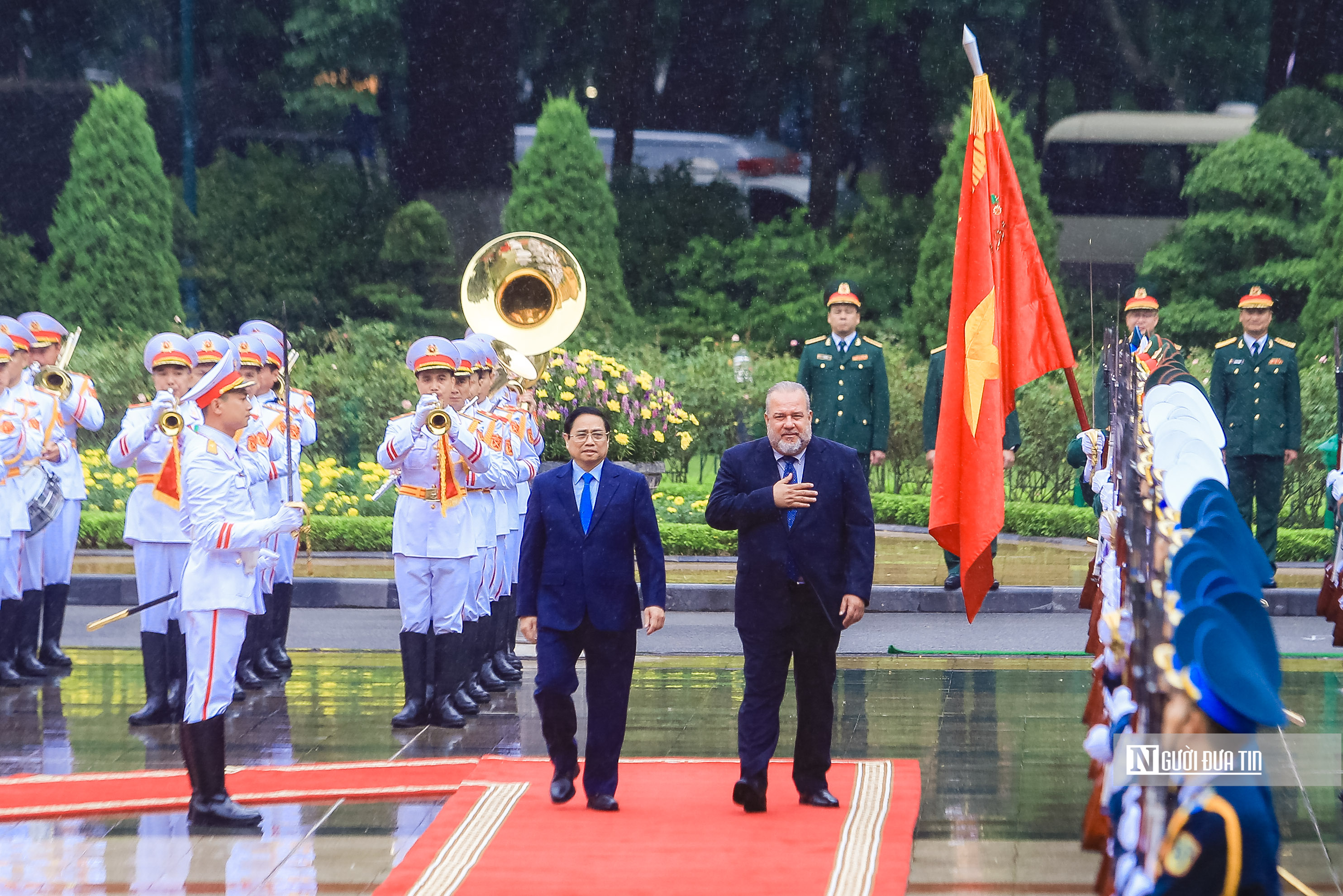 Sự kiện - Thủ tướng Phạm Minh Chính chủ trì Lễ đón Thủ tướng nước Cộng hòa Cuba (Hình 7).