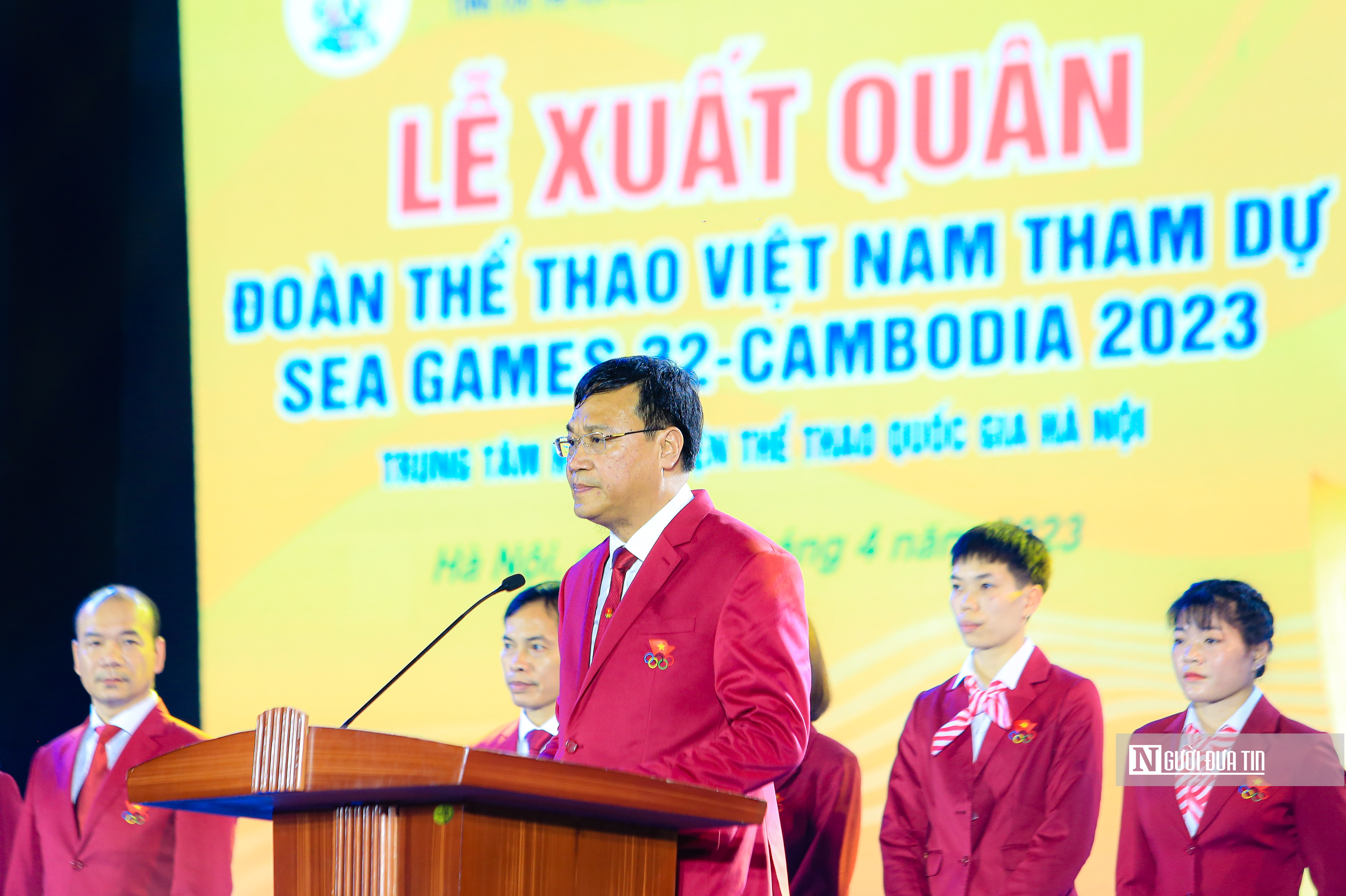 Thể thao - Hình ảnh ấn tượng tại Lễ xuất quân tham dự SEA Games 32 (Hình 10).