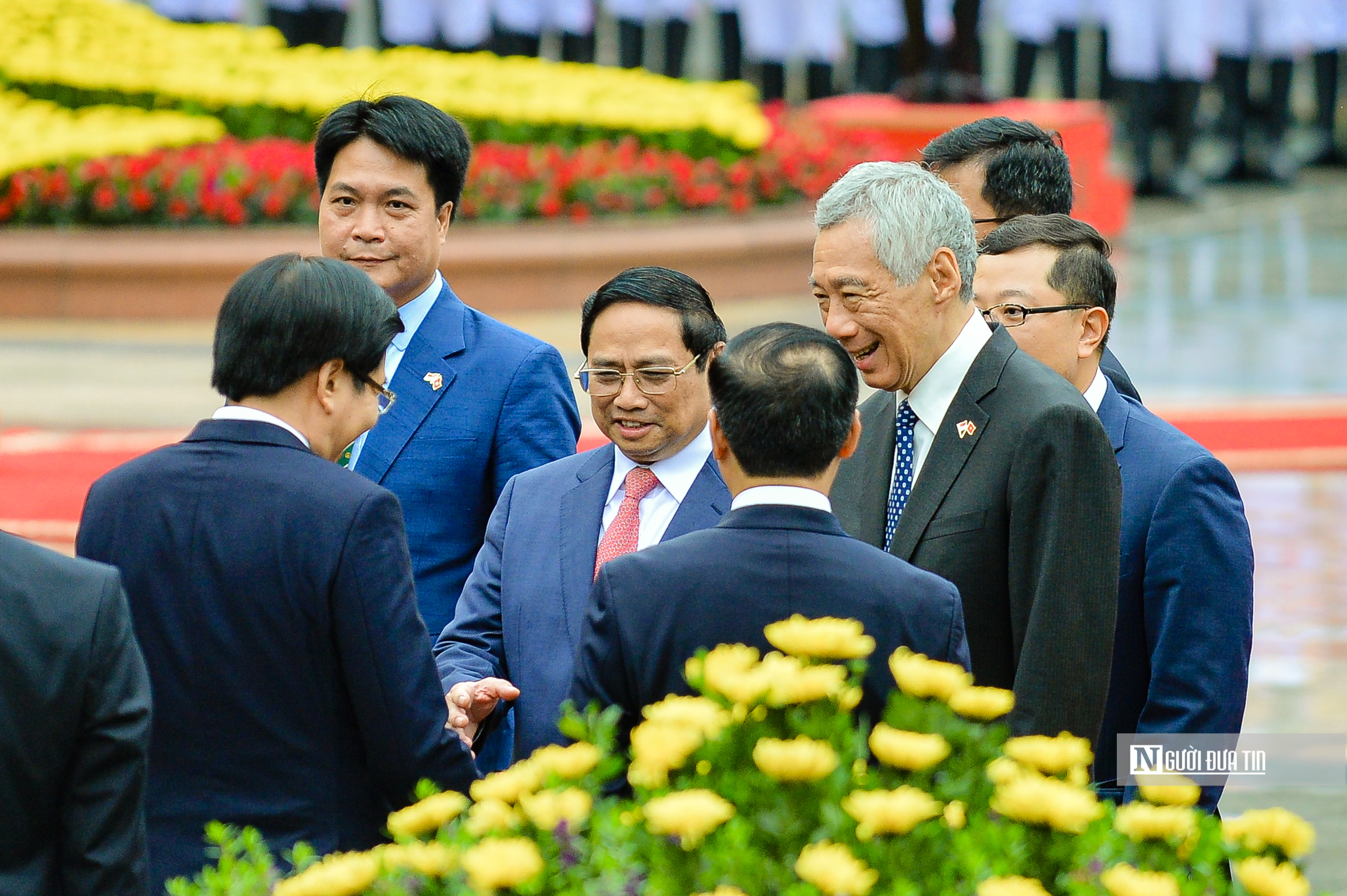 Tiêu điểm - Thủ tướng Phạm Minh Chính chủ trì lễ đón Thủ tướng Singapore Lý Hiển Long (Hình 8).