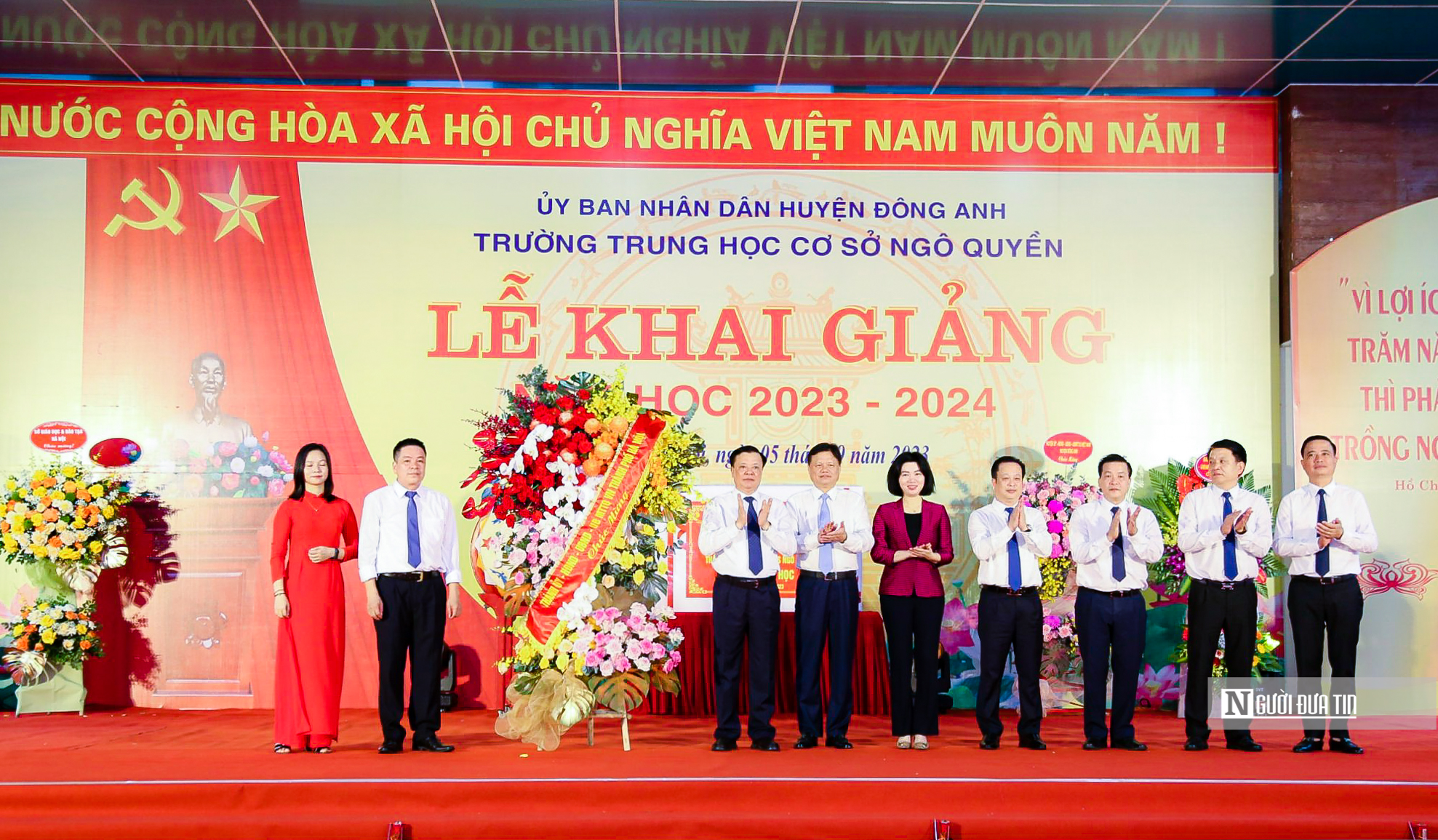 Giáo dục - Lãnh đạo Tp.Hà Nội dự và đánh trống khai giảng năm học mới (Hình 13).