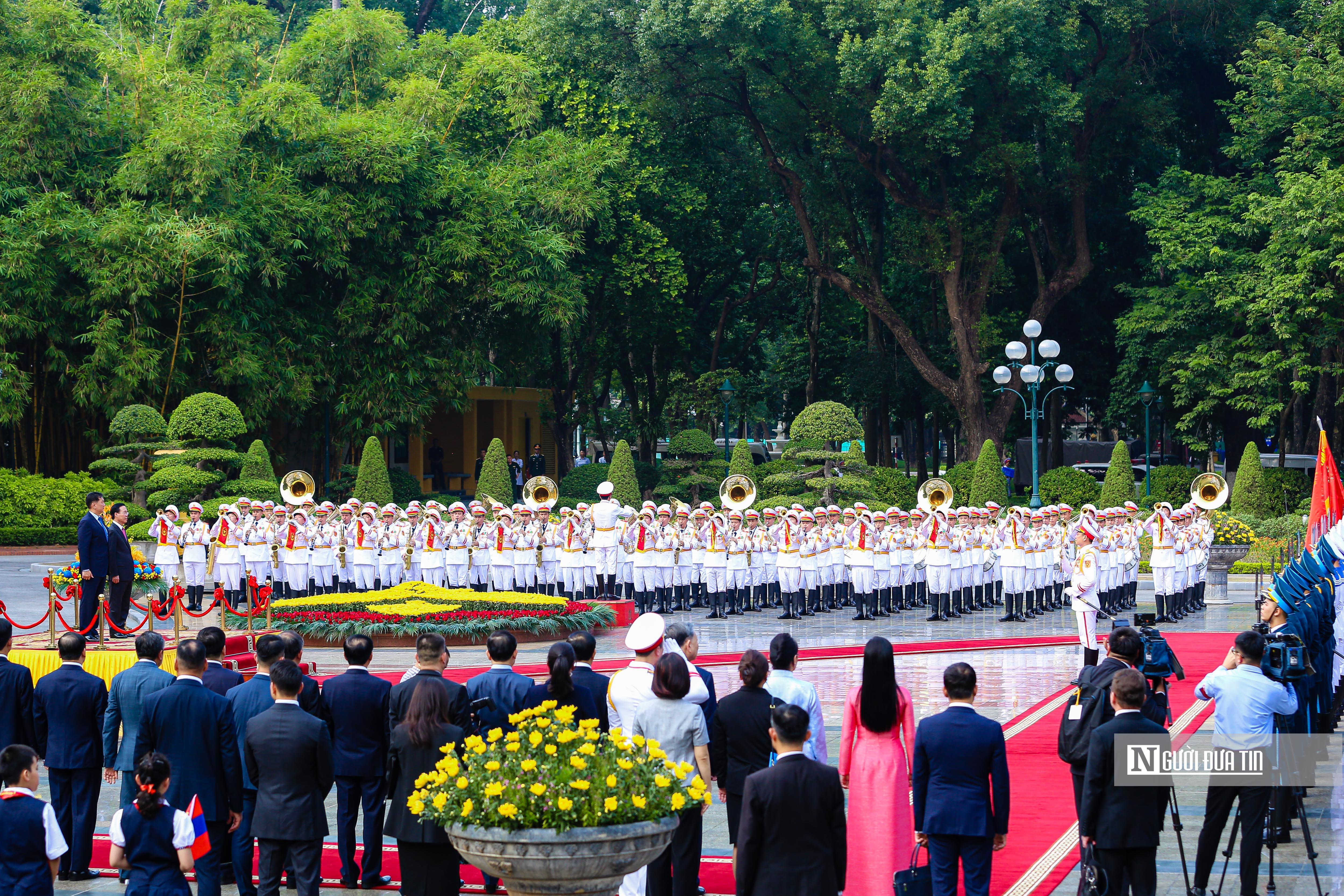 Tiêu điểm - Chủ tịch nước Võ Văn Thưởng chủ trì lễ đón Tổng thống Mông Cổ (Hình 5).