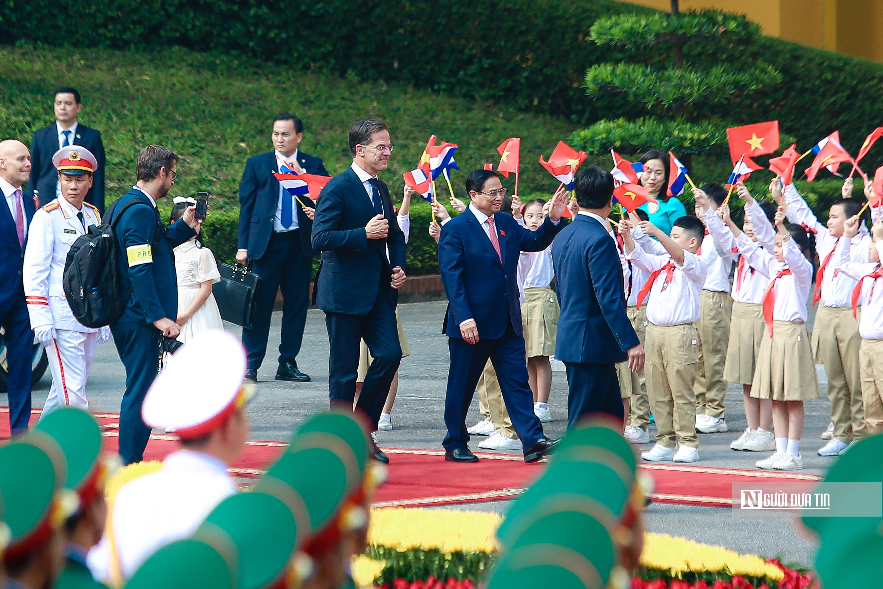Tiêu điểm - Thủ tướng Phạm Minh Chính chủ trì lễ đón trọng thể Thủ tướng Hà Lan (Hình 3).