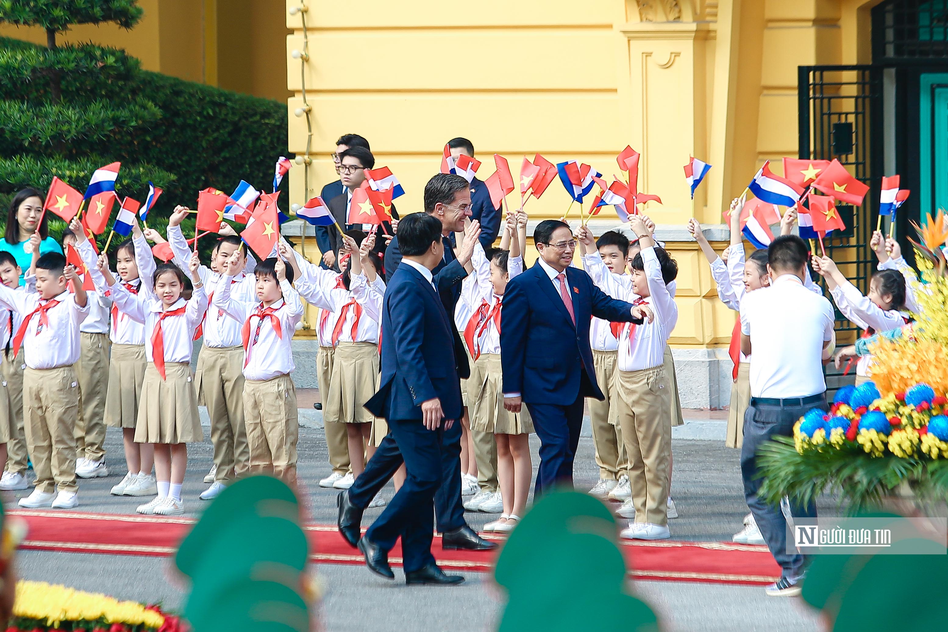 Tiêu điểm - Thủ tướng Phạm Minh Chính chủ trì lễ đón trọng thể Thủ tướng Hà Lan (Hình 4).