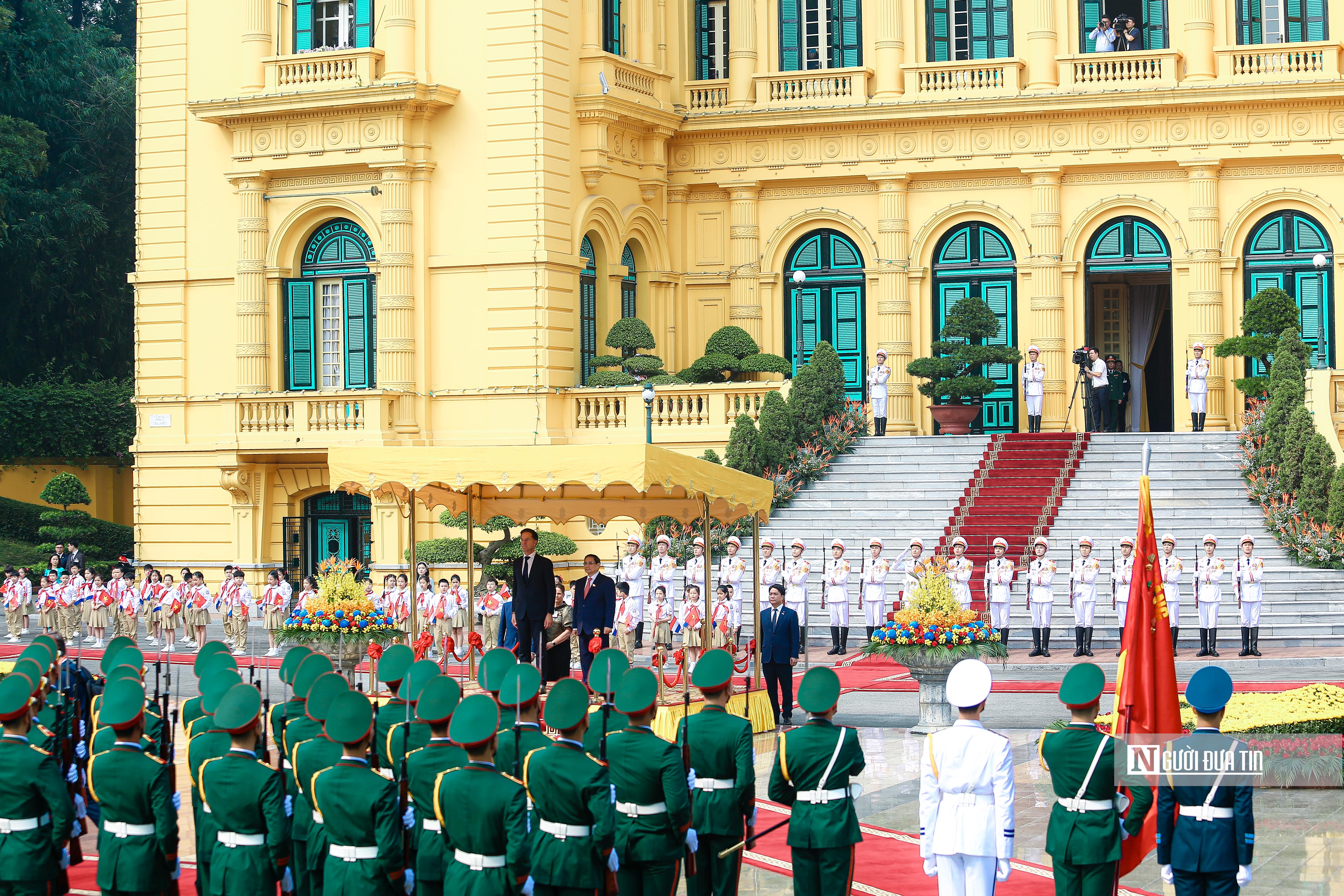 Tiêu điểm - Thủ tướng Phạm Minh Chính chủ trì lễ đón trọng thể Thủ tướng Hà Lan (Hình 5).