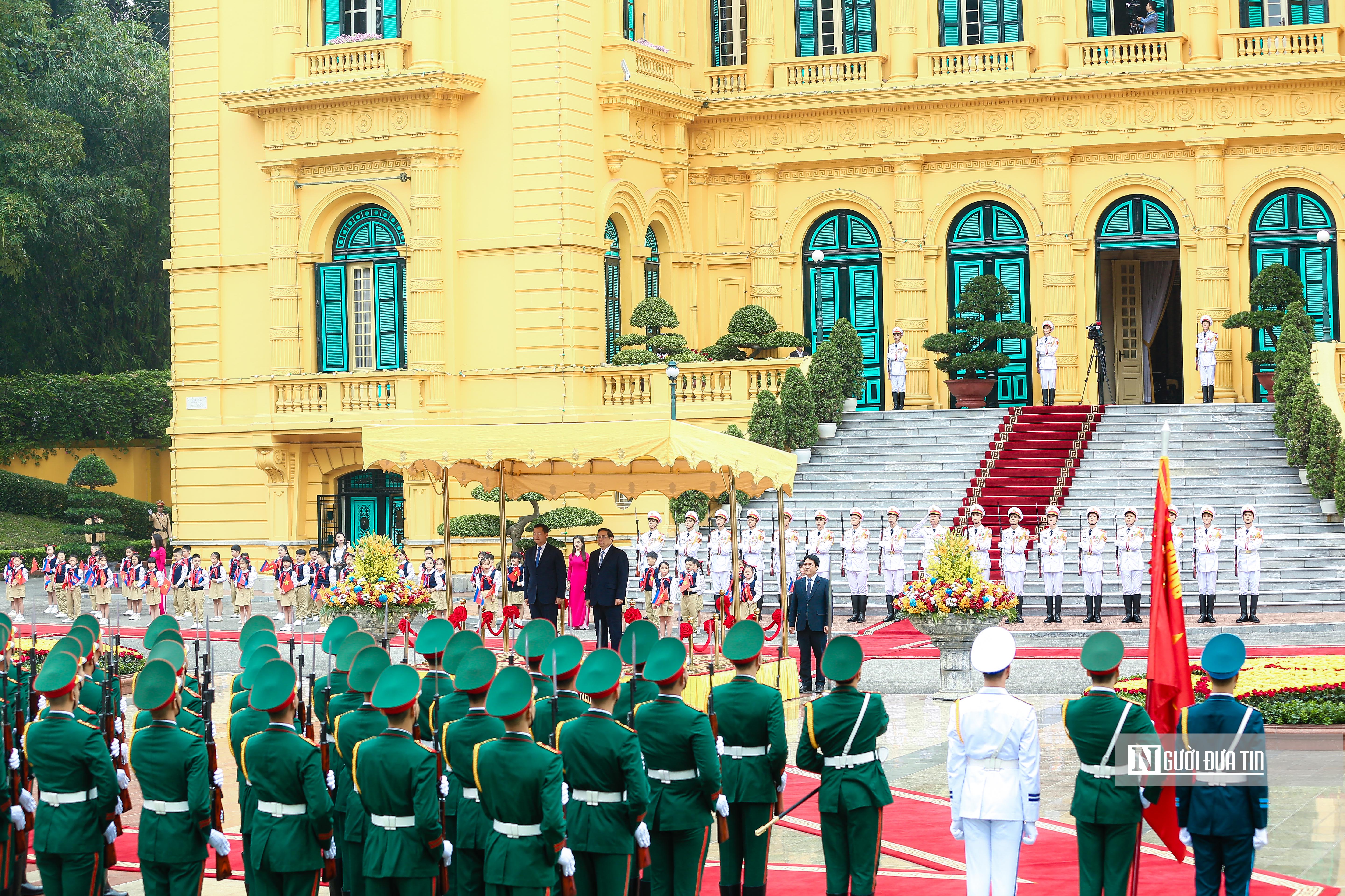 Tiêu điểm - Thủ tướng Phạm Minh Chính chủ trì Lễ đón Thủ tướng Campuchia  (Hình 5).