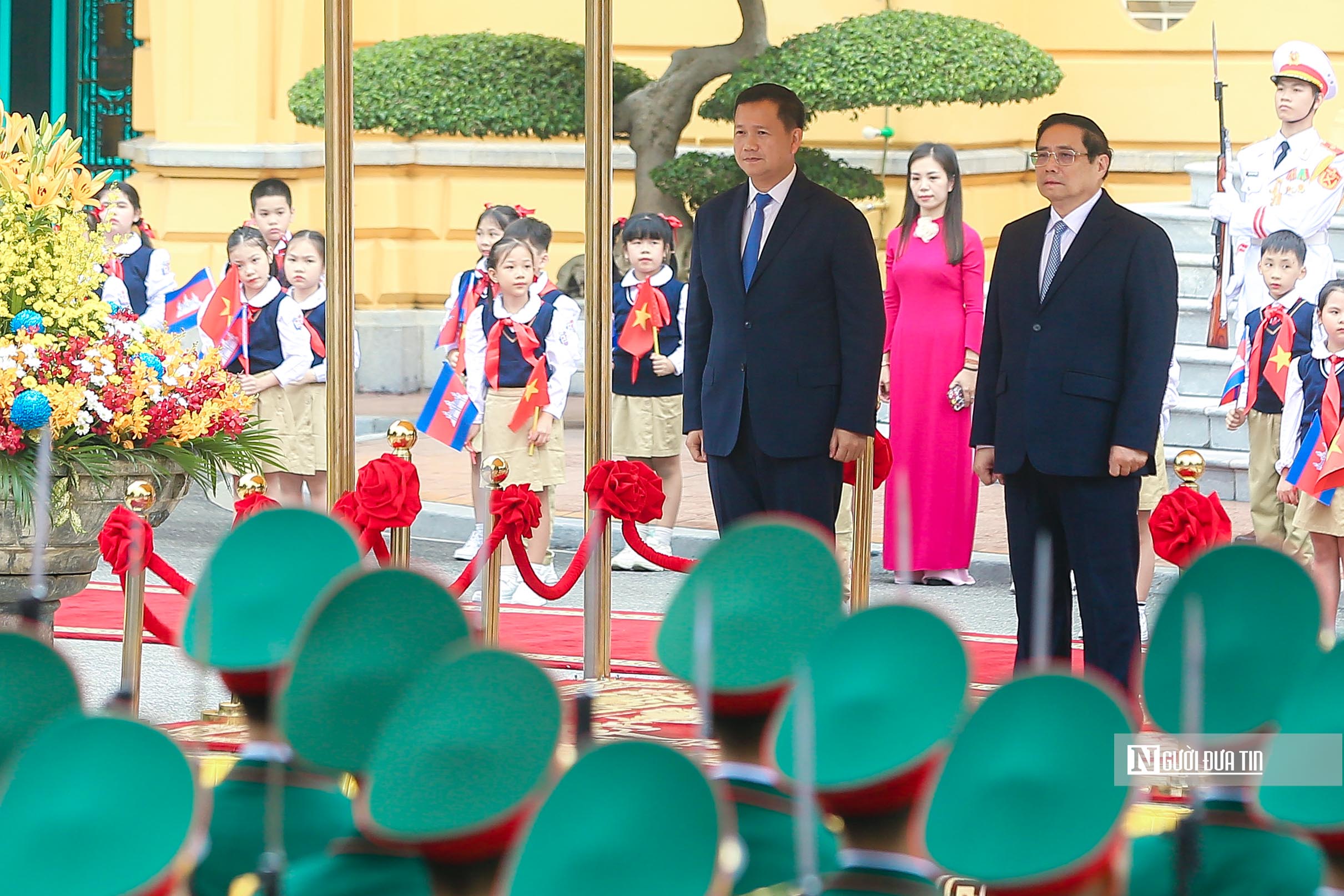 Tiêu điểm - Thủ tướng Phạm Minh Chính chủ trì Lễ đón Thủ tướng Campuchia  (Hình 6).