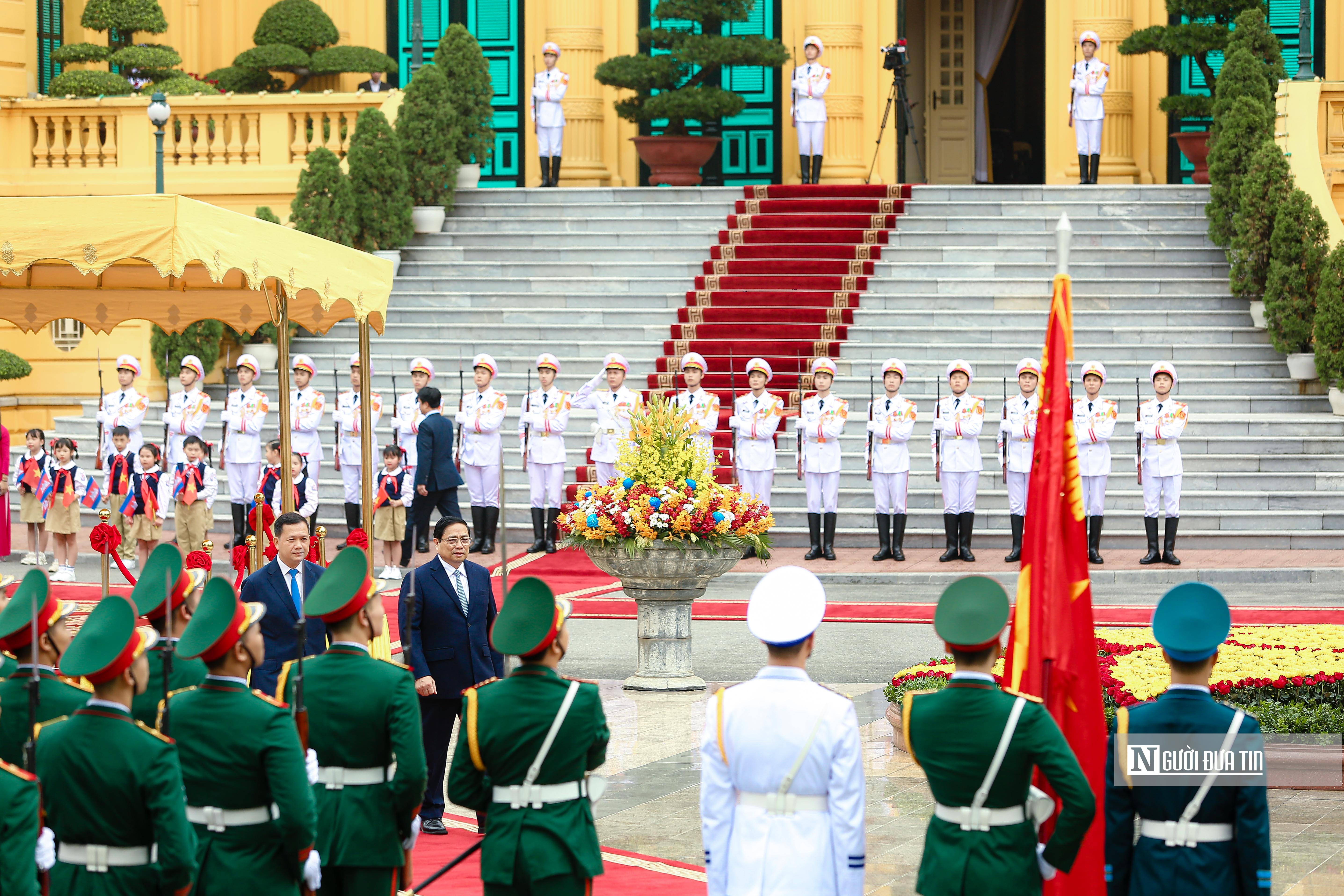 Tiêu điểm - Thủ tướng Phạm Minh Chính chủ trì Lễ đón Thủ tướng Campuchia  (Hình 9).