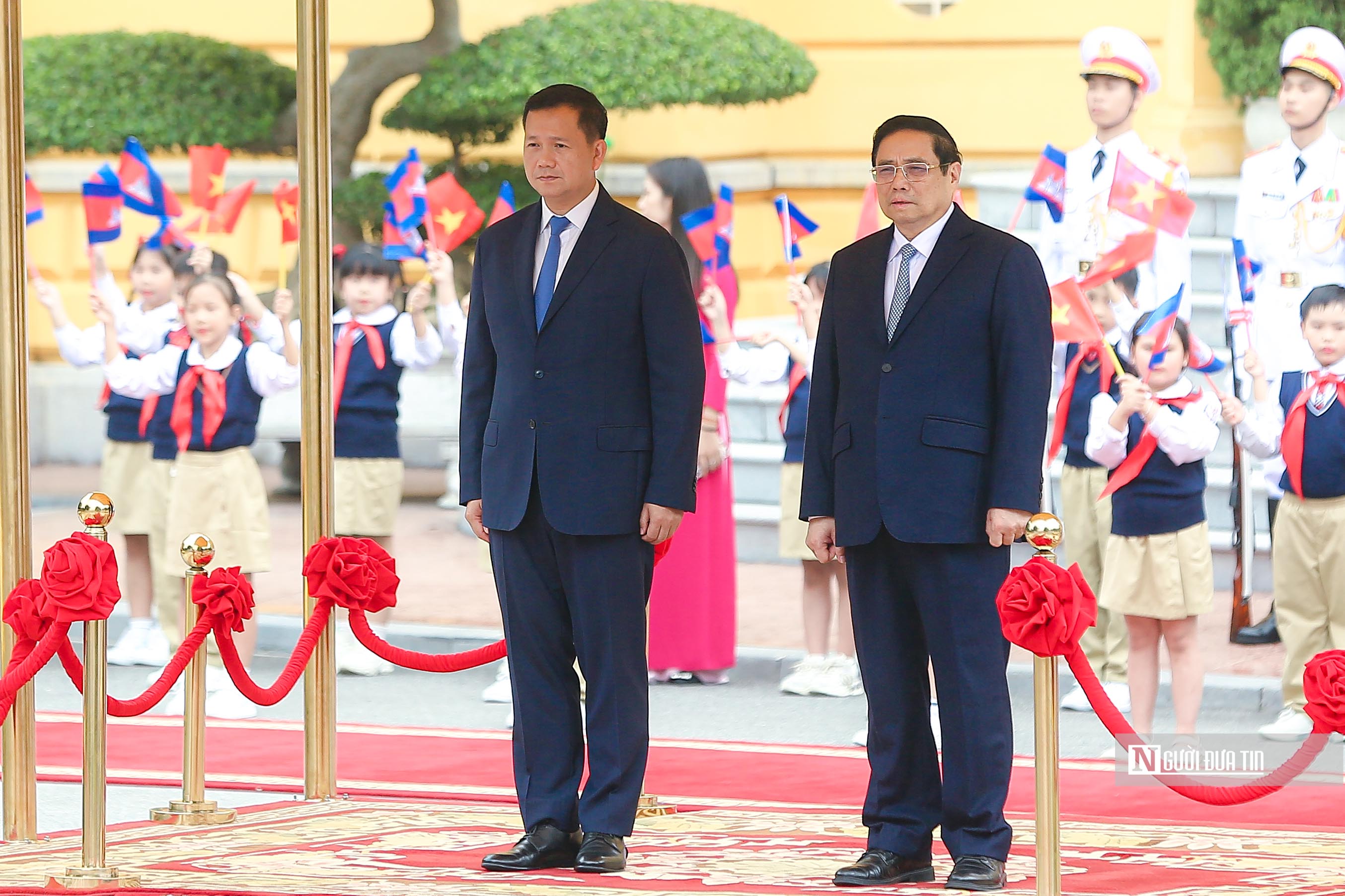 Tiêu điểm - Thủ tướng Phạm Minh Chính chủ trì Lễ đón Thủ tướng Campuchia  (Hình 12).