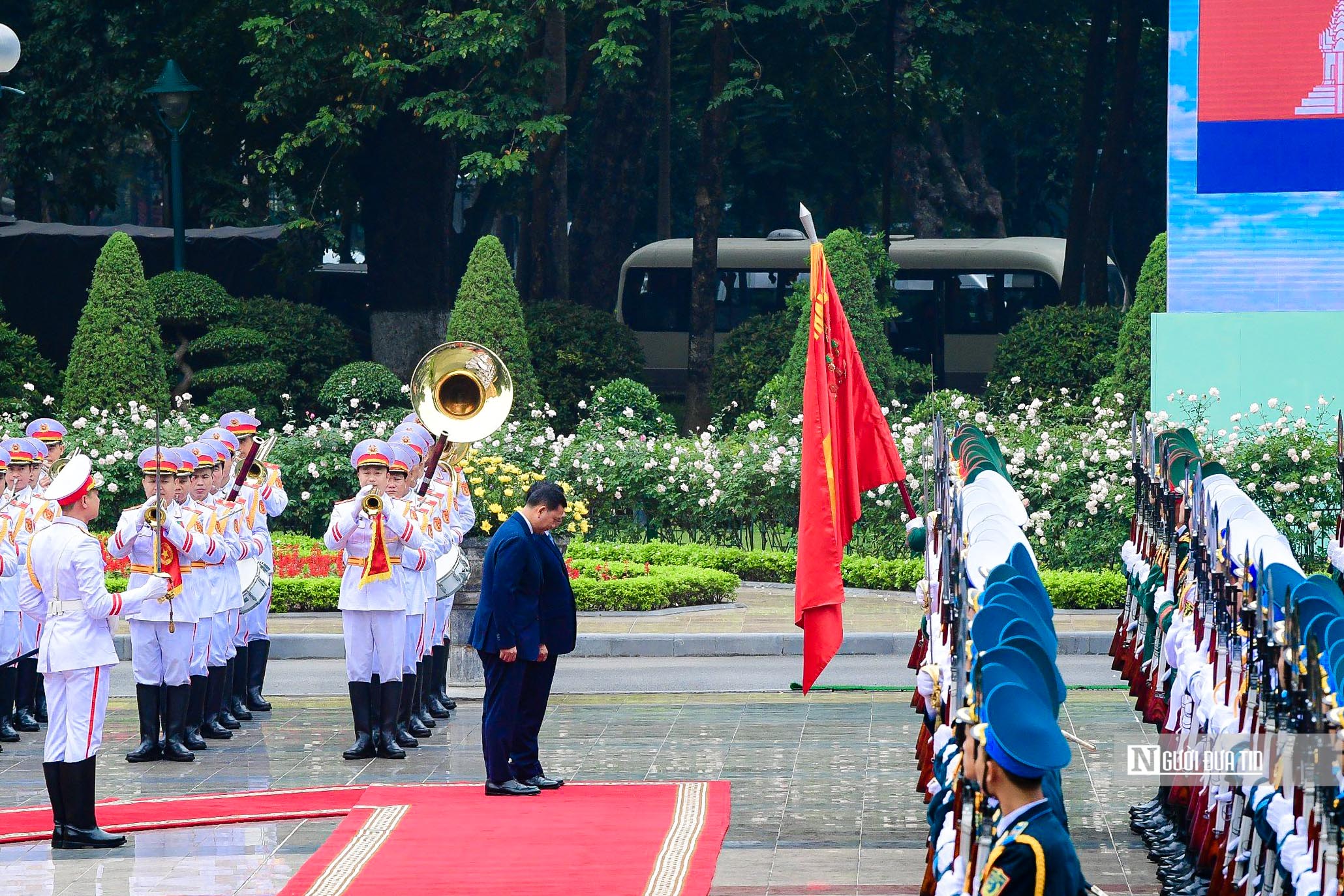 Tiêu điểm - Thủ tướng Phạm Minh Chính chủ trì Lễ đón Thủ tướng Campuchia  (Hình 10).
