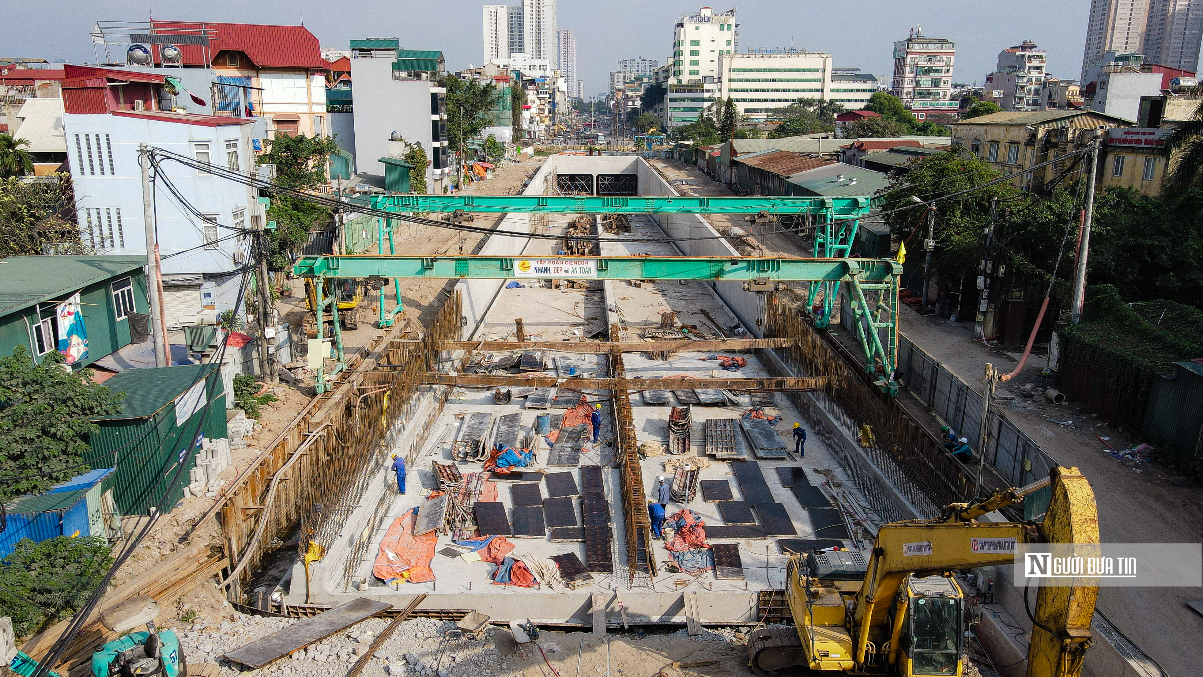 Bất động sản - Hà Nội: Hầm chui Giải Phóng - Kim Đồng dần lộ diện (Hình 5).