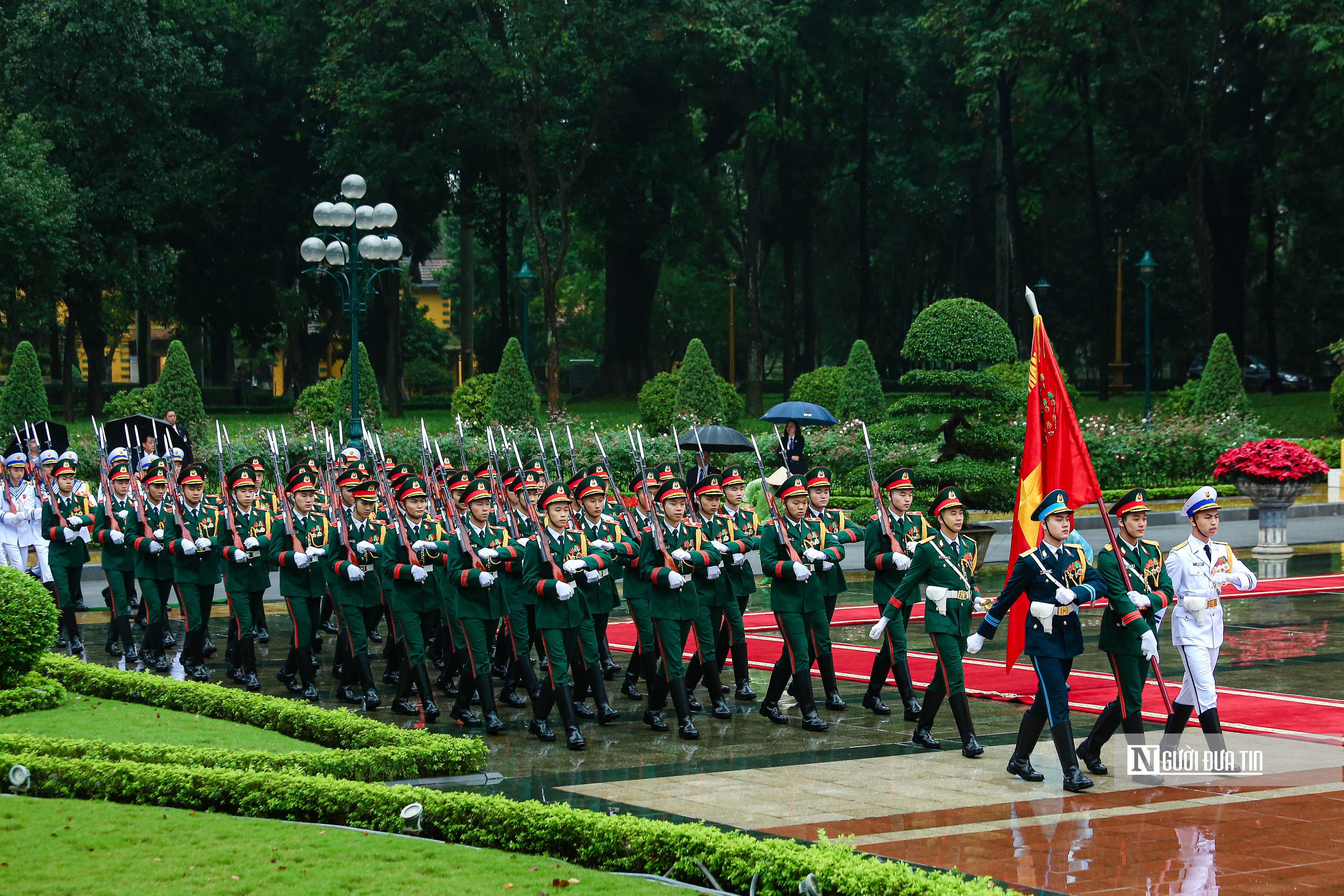 Tiêu điểm - Chủ tịch nước Võ Văn Thưởng chủ trì lễ đón Tổng thống Indonesia 