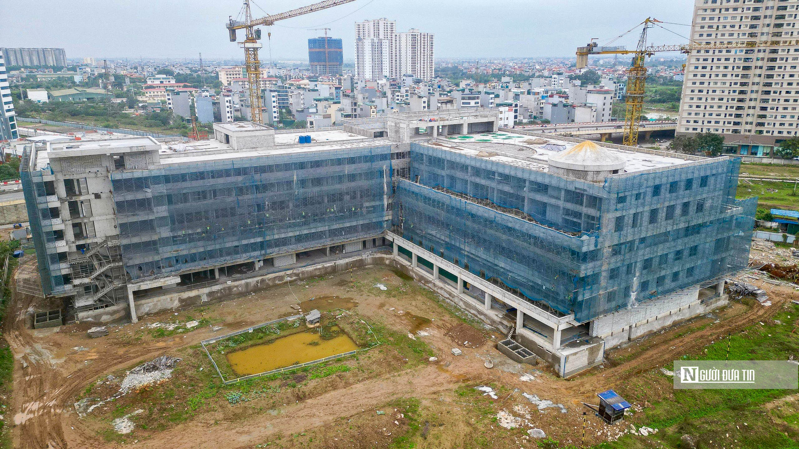 Bất động sản - Toàn cảnh Bệnh viện Nhi Hà Nội gần 800 tỷ đồng sau gần 1 năm thi công (Hình 3).