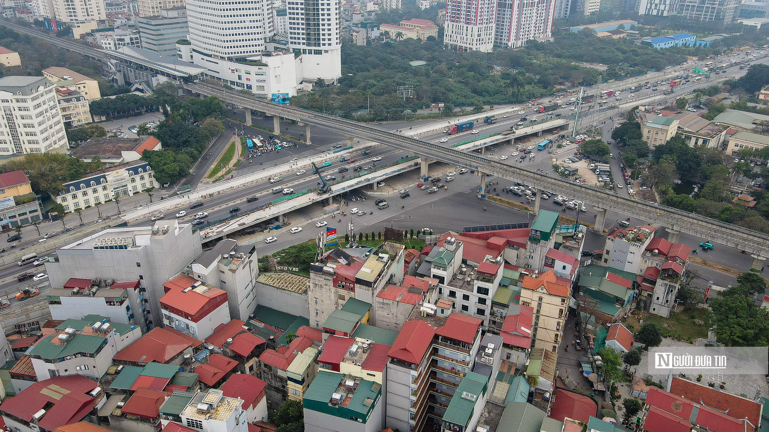 Xã hội - Cận cảnh 2 cầu đô thị tại nút giao Mai Dịch chuẩn bị về đích (Hình 14).