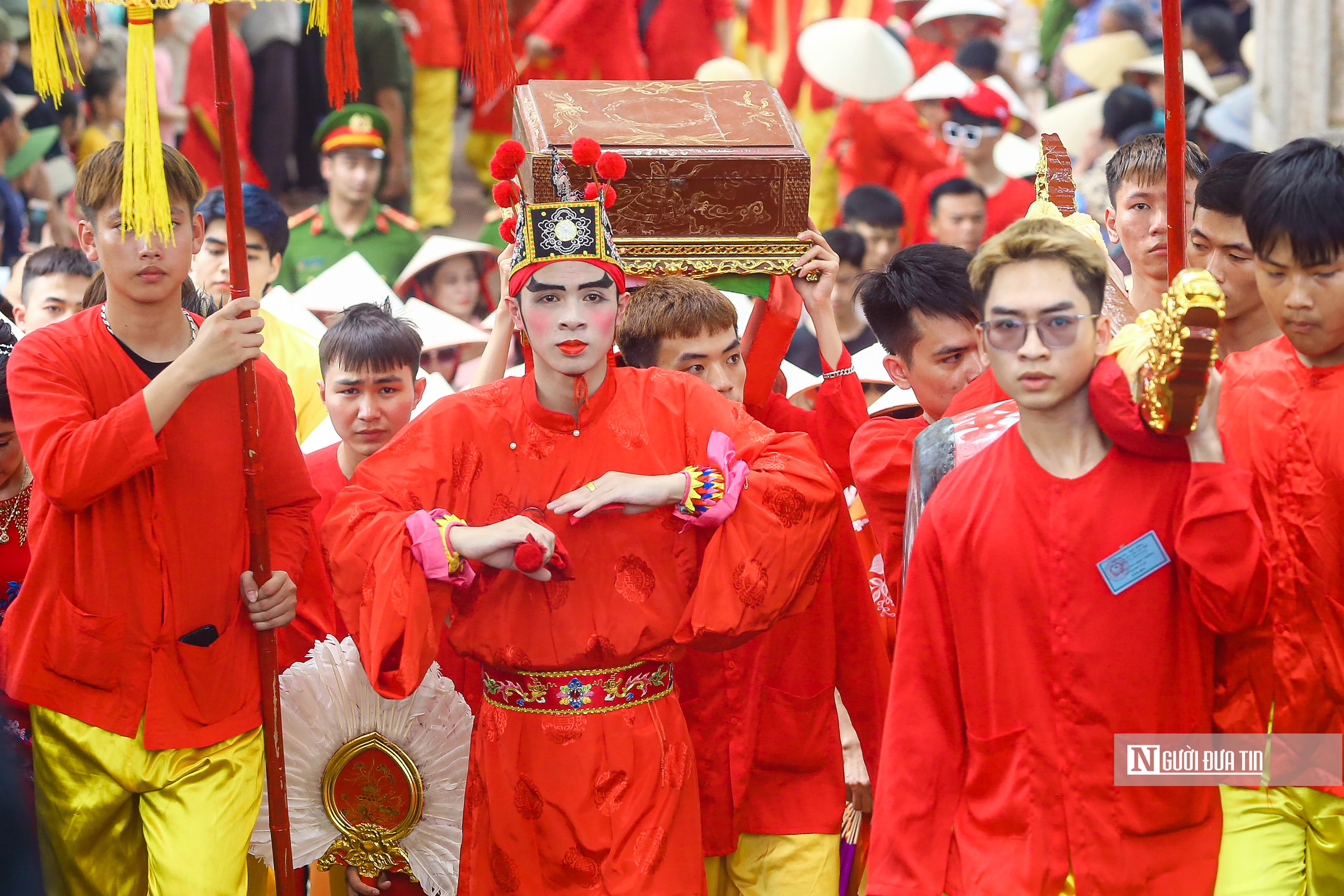 Văn hoá - Hà Nội: Hàng nghìn người xem tái hiện trận đánh của Thánh Gióng (Hình 8).