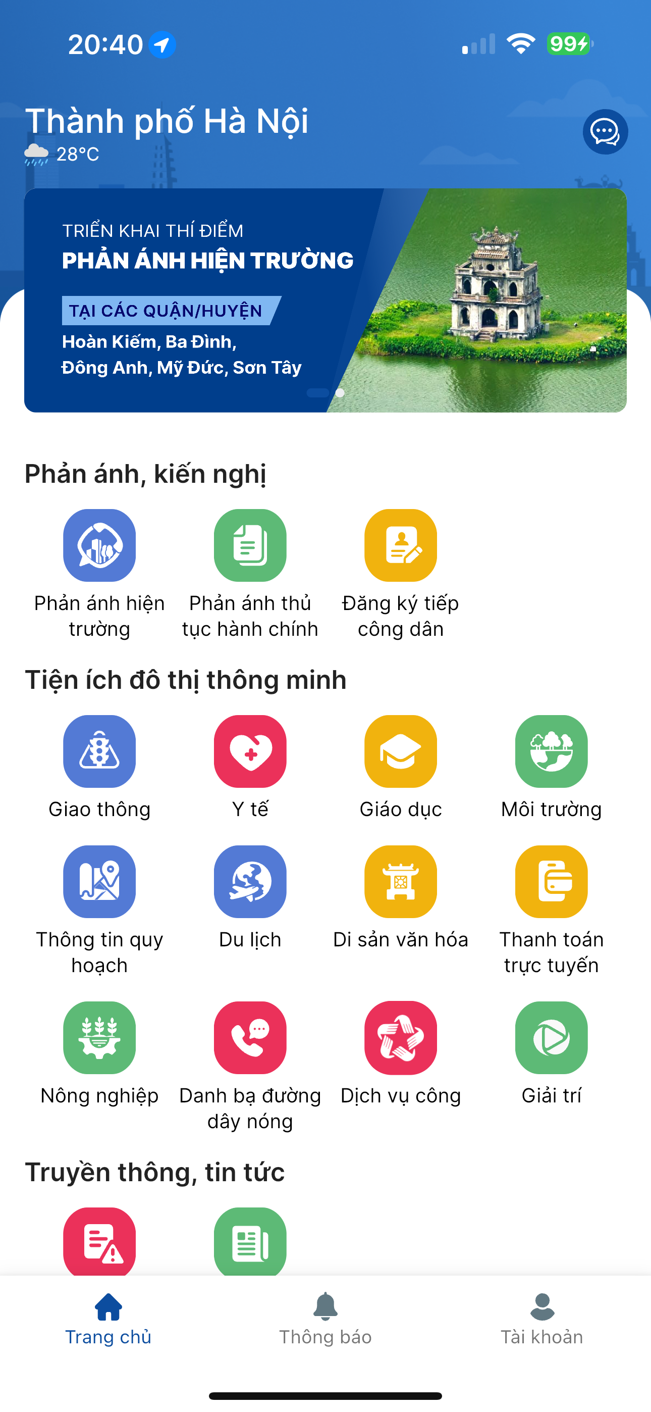 Sự kiện - Những siêu tính năng của ứng dụng công dân Thủ đô iHanoi