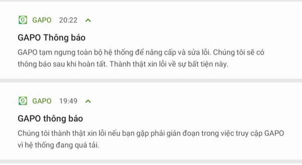 Cuộc sống số - Chưa đầy 12 tiếng ra mắt, MXH Gapo tạm ngừng hoạt động để sửa lỗi 