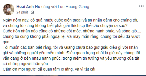 Ngôi sao - Diễn biến mới nhất về vụ ly hôn đình đám của Hồ Hoài Anh và Lưu Hương Giang