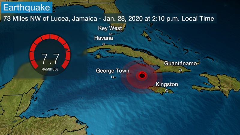 Tin nhanh - Cảnh báo sóng thần sau trận động đất 7,7 richter ở Cuba, Jamaica